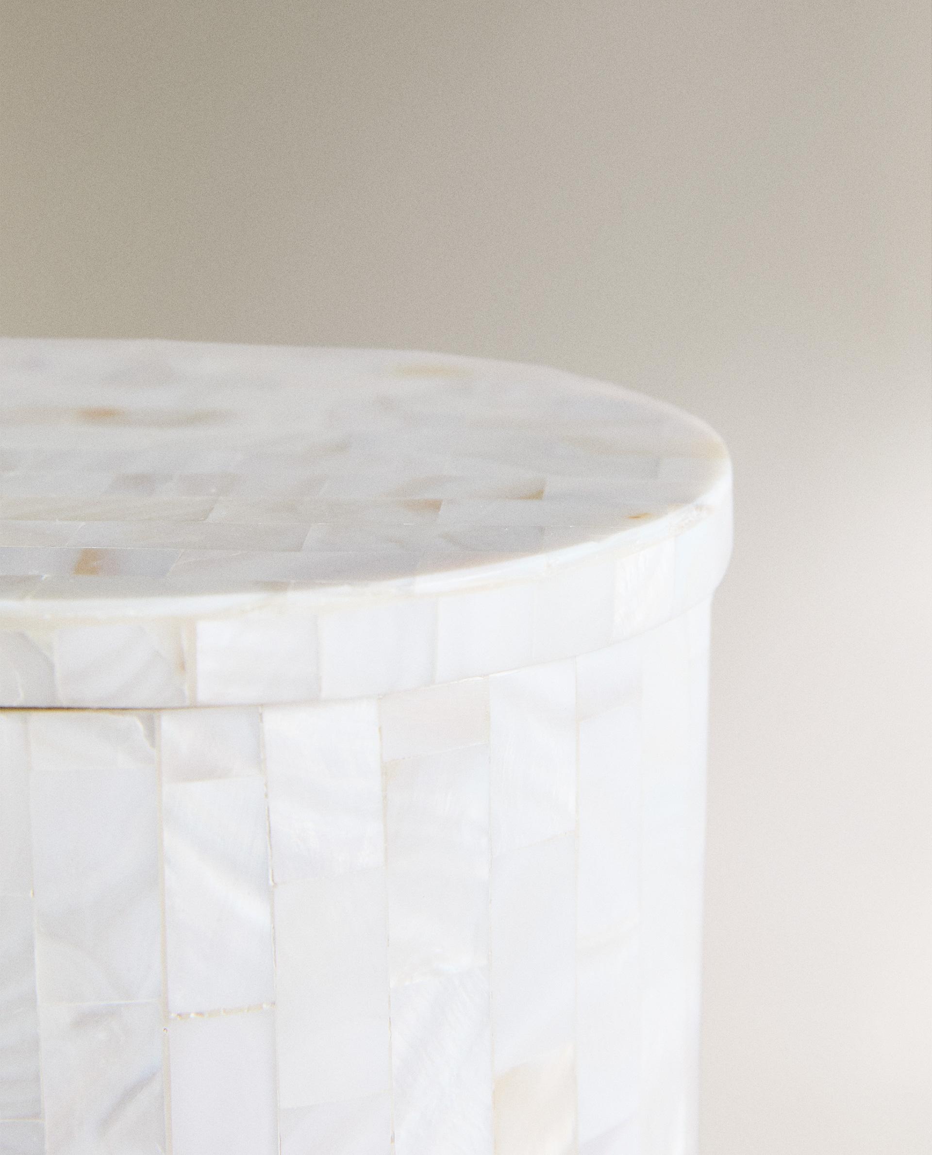 MOTHER-OF-PEARL BATHROOM ORGANISER JAR product thumbnail 6
