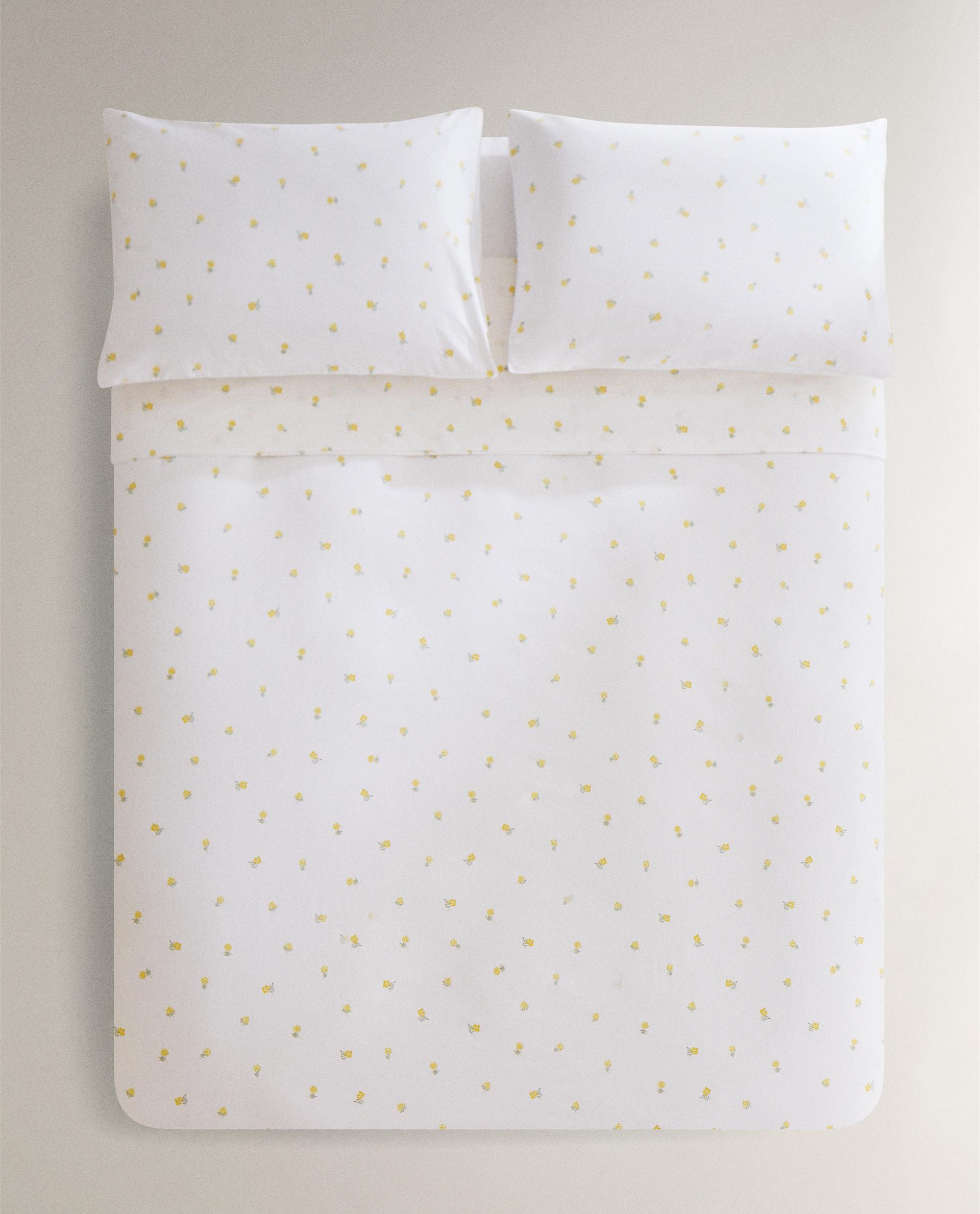 ミモザ プリント コットン 掛け布団カバー | Zara Home 日本/Japan