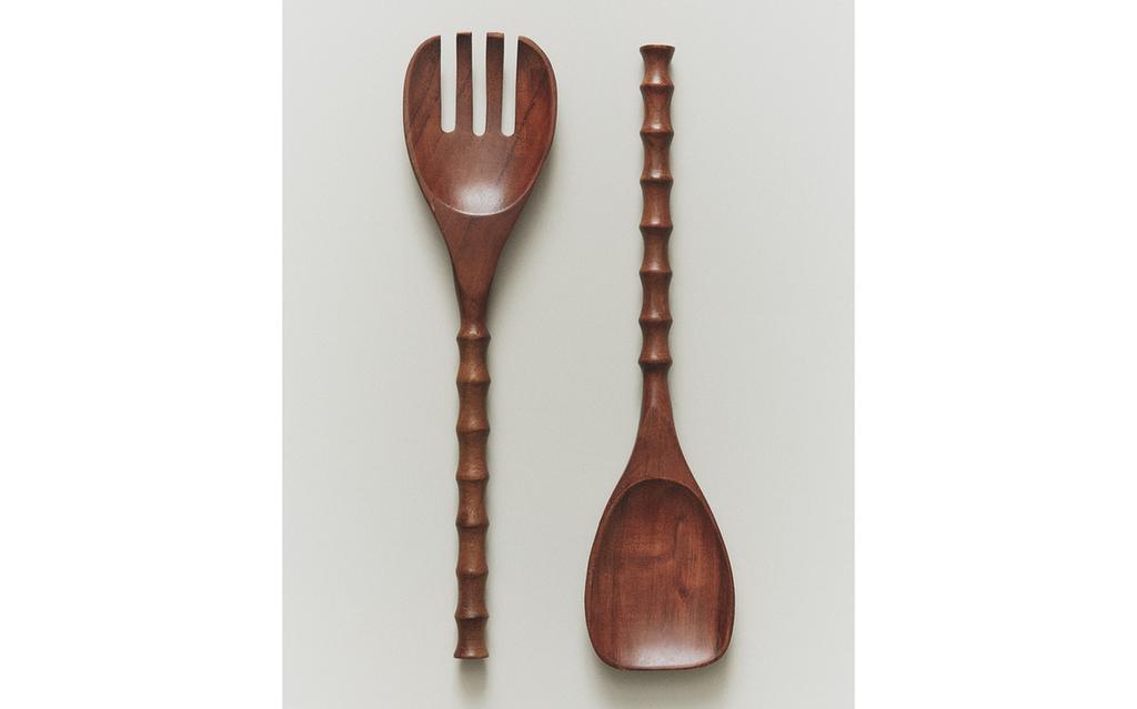 WOODEN SALAD CUTLERY (SET OF 2)