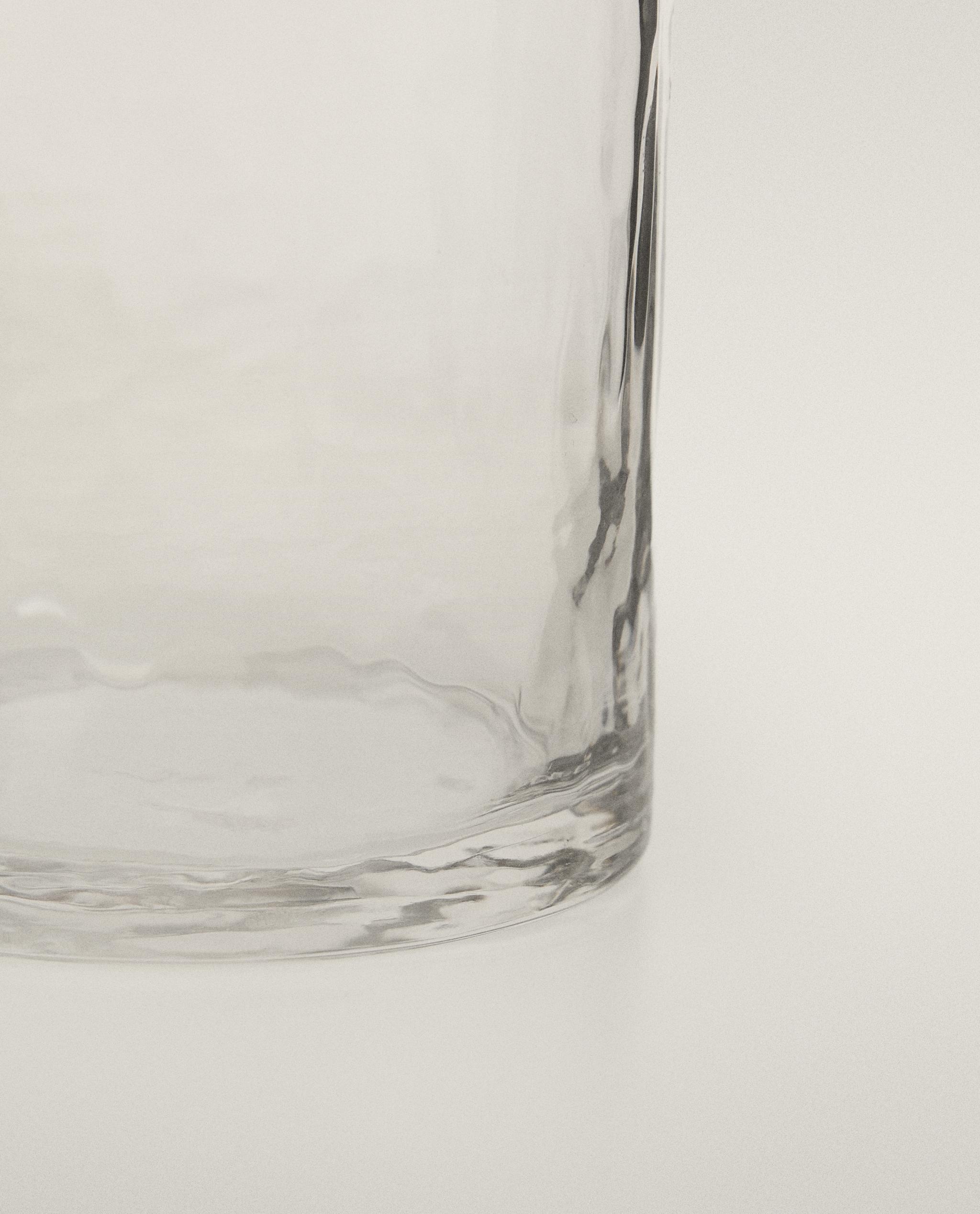 HAMMERED DESIGN GLASS SOFT DRINK TUMBLER product thumbnail 2