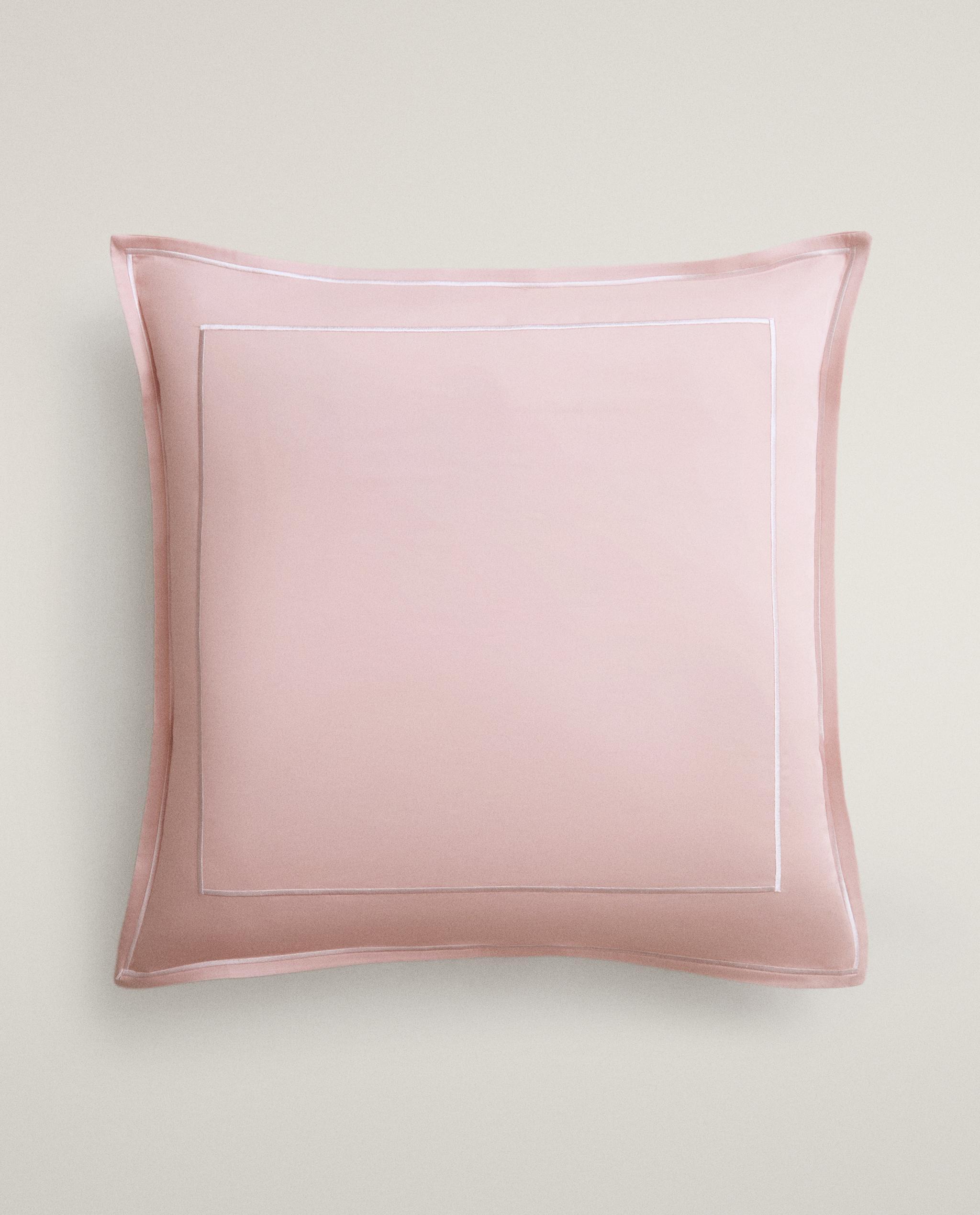 SATEEN PILLOWCASE WITH DOUBLE TRIM product thumbnail 3