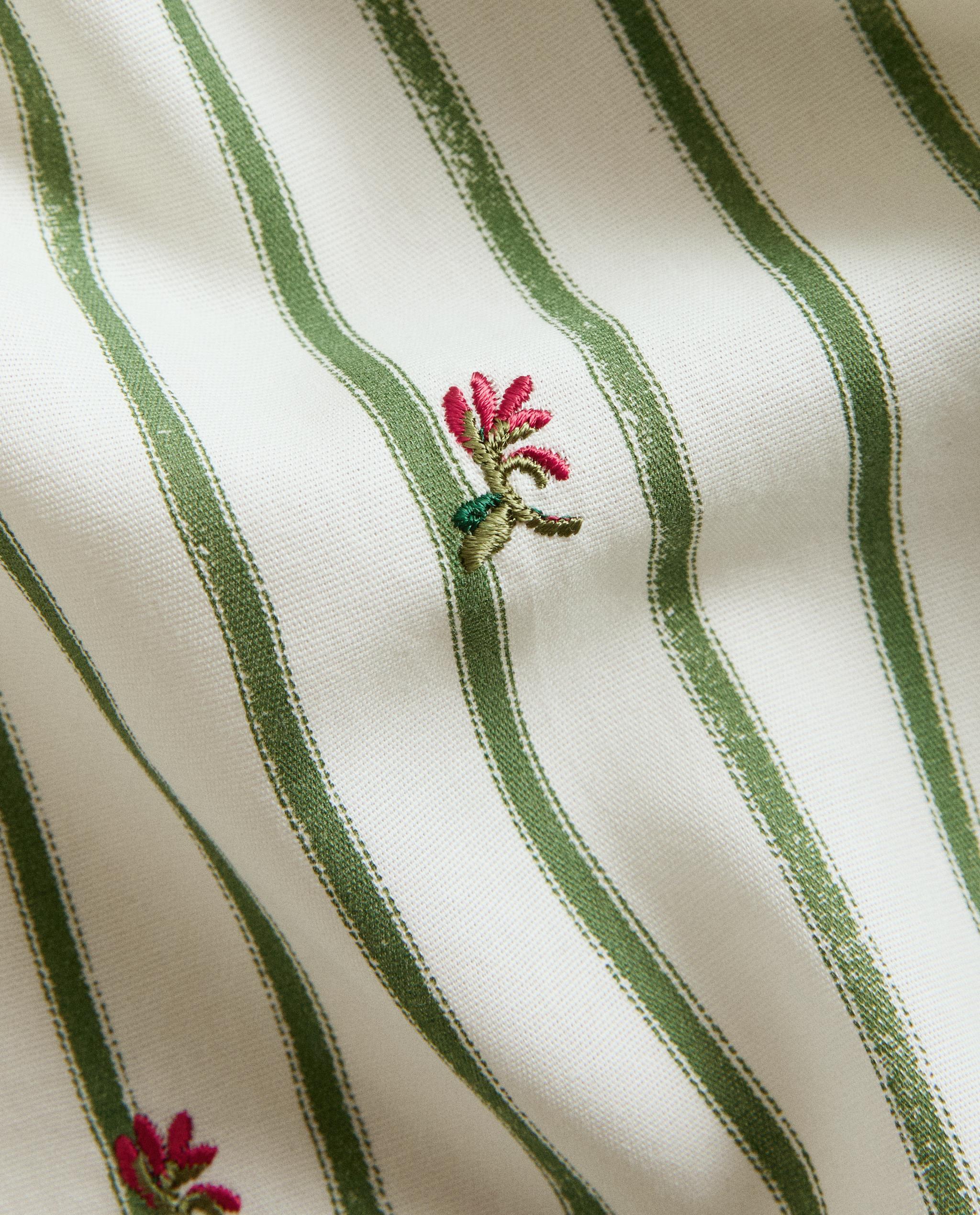 STRIPED TABLECLOTH WITH FLORAL EMBROIDERY product thumbnail 18