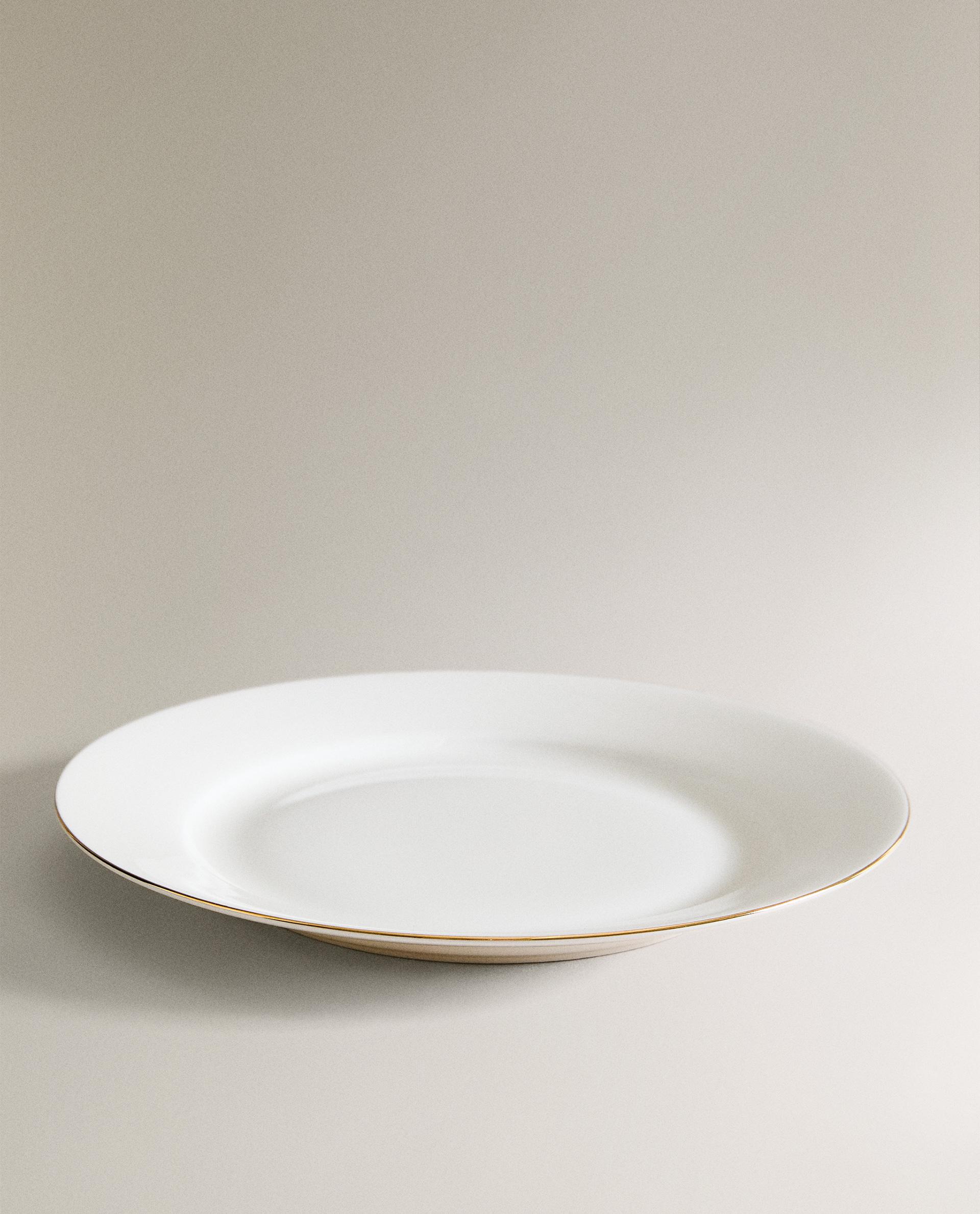 RIMMED BONE CHINA DESSERT PLATE product thumbnail 7