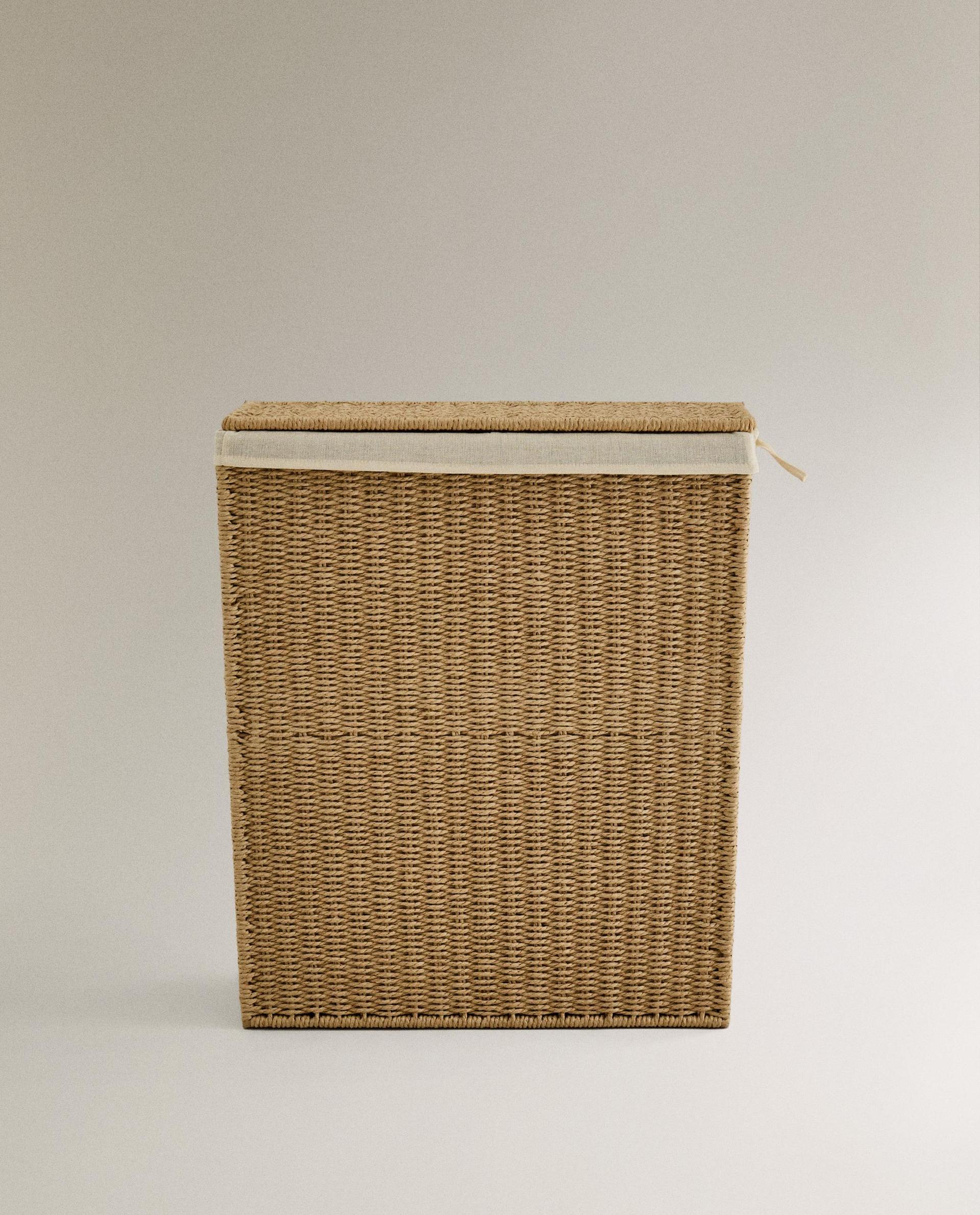 LAUNDRY BASKET WITH TWO COMPARTMENTS LAUNDRY BASKET WITH TWO COMPARTMENTS