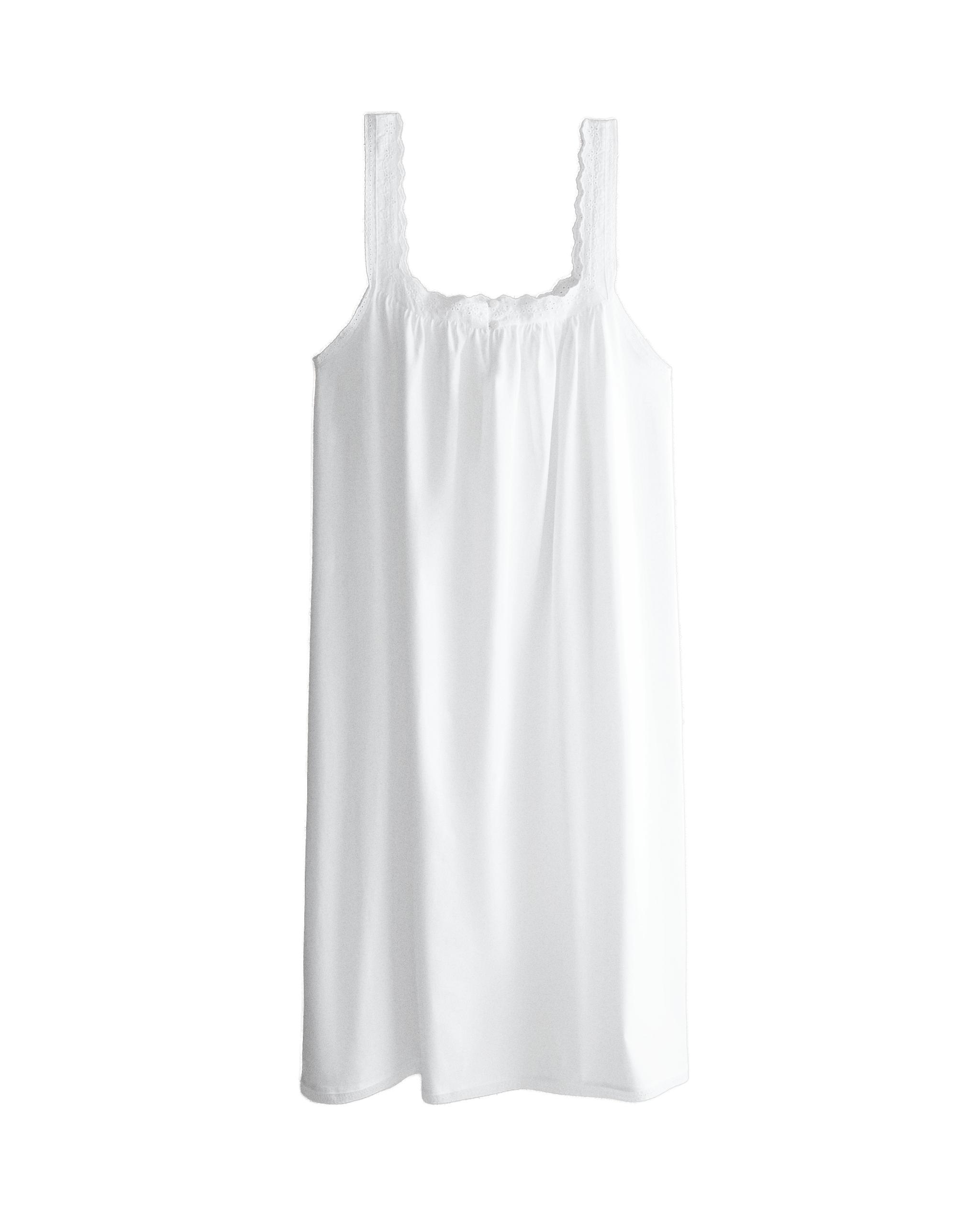 COTTON NIGHTDRESS WITH LACE TRIM product thumbnail 4