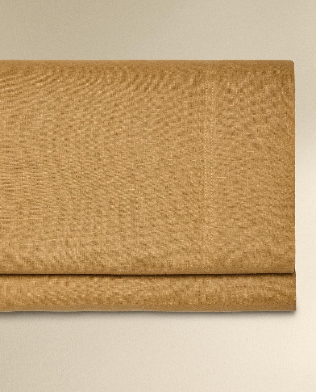 WASHED LINEN FLAT SHEET (140 GxM²)