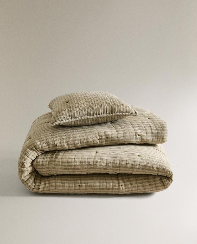 BARNÖVERKAST I BOMULL MED SMALA RÄNDER