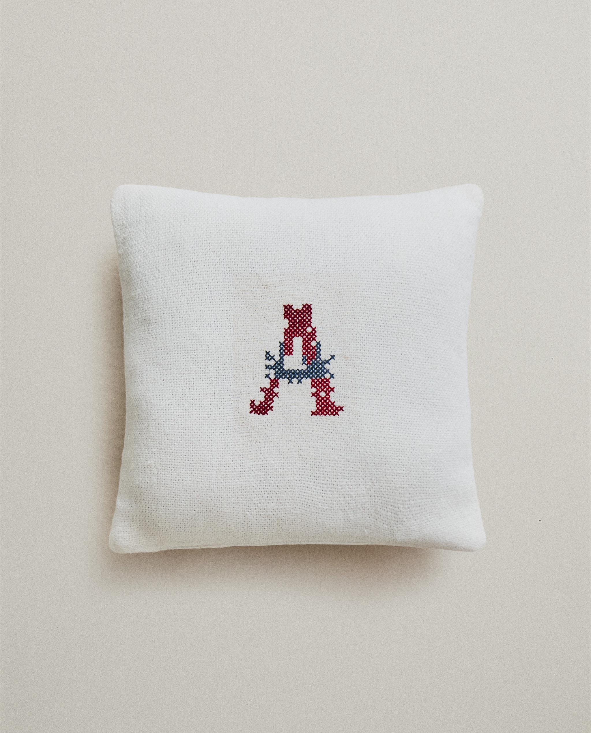 LINEN CUSHIONS WITH ALPHABET EMBROIDERY product thumbnail 9