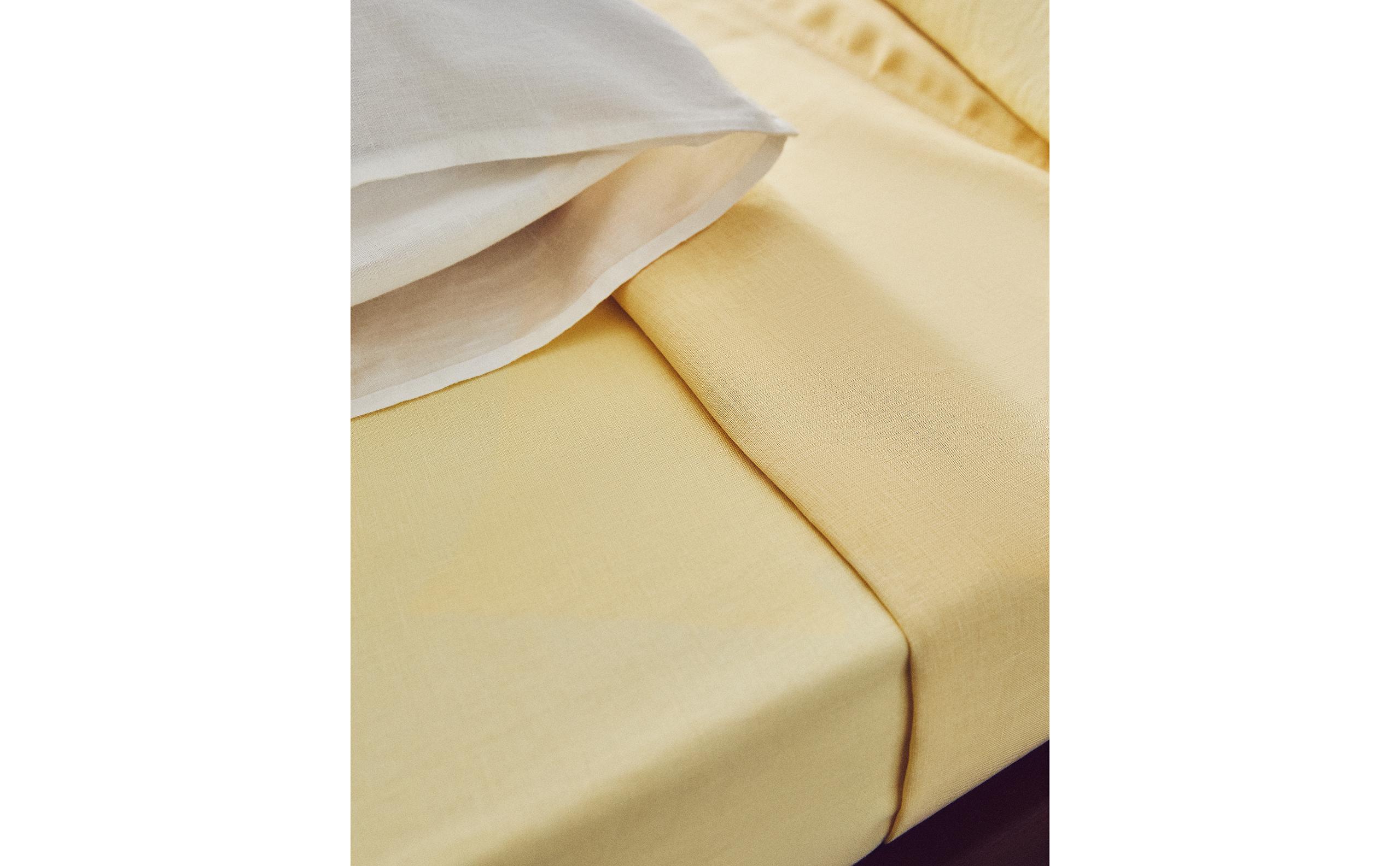 (140 GSM) WASHED LINEN FITTED SHEET product thumbnail 2