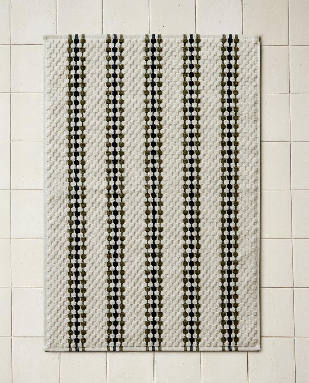 GEOMETRİK YAPILI BANYO PASPASI