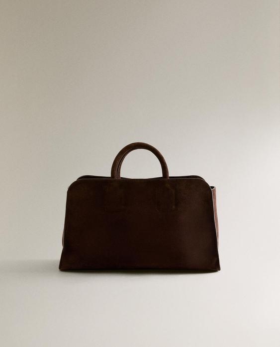 스웨이드 가죽 미니 토트백 스웨이드 가죽 미니 토트백