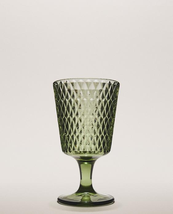 RAISED DESIGN WINE GLASS RAISED DESIGN WINE GLASS