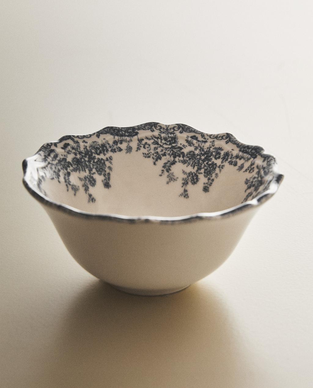 BOL APERITIVO LOZA FLORAL