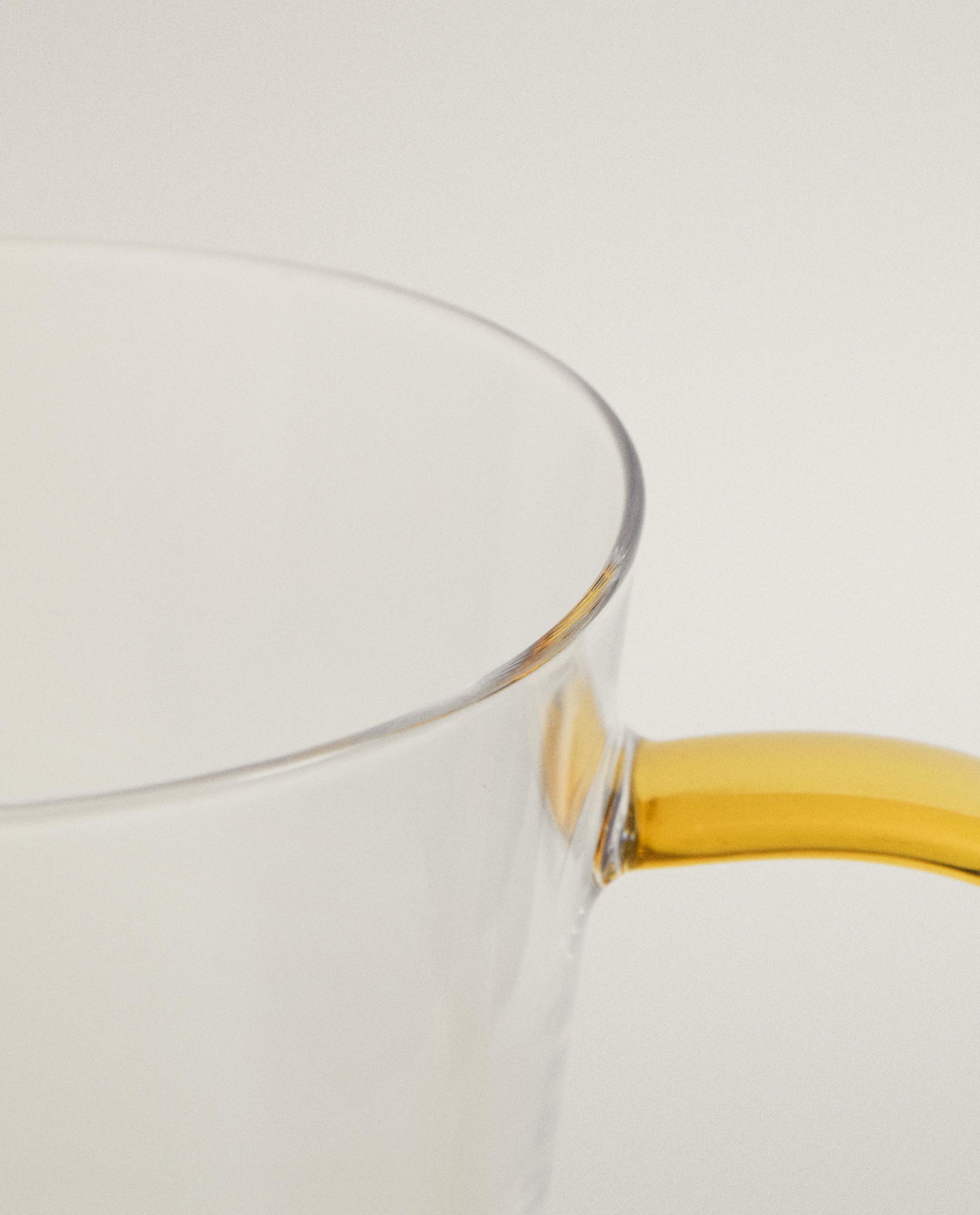 BOROSILICATE GLASS MUG WITH COLOURED HANDLE product thumbnail 6