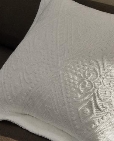 COTTON CUSHION COVER WITH GEOMETRIC DESIGN