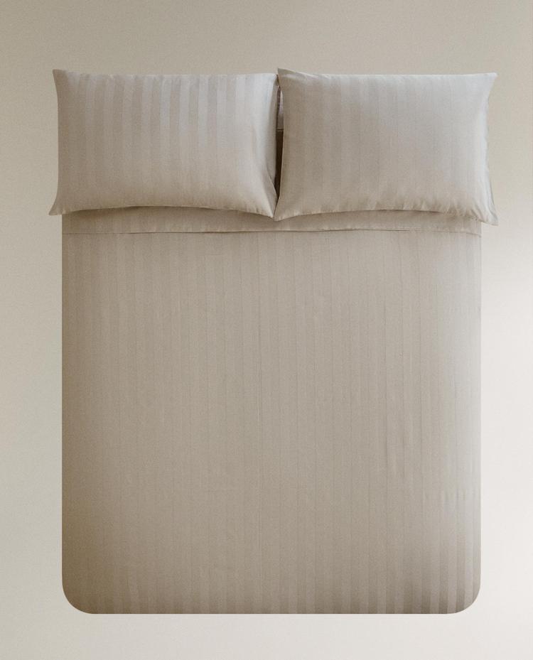 STRIPED SATEEN DUVET COVER (500 THREAD COUNT)