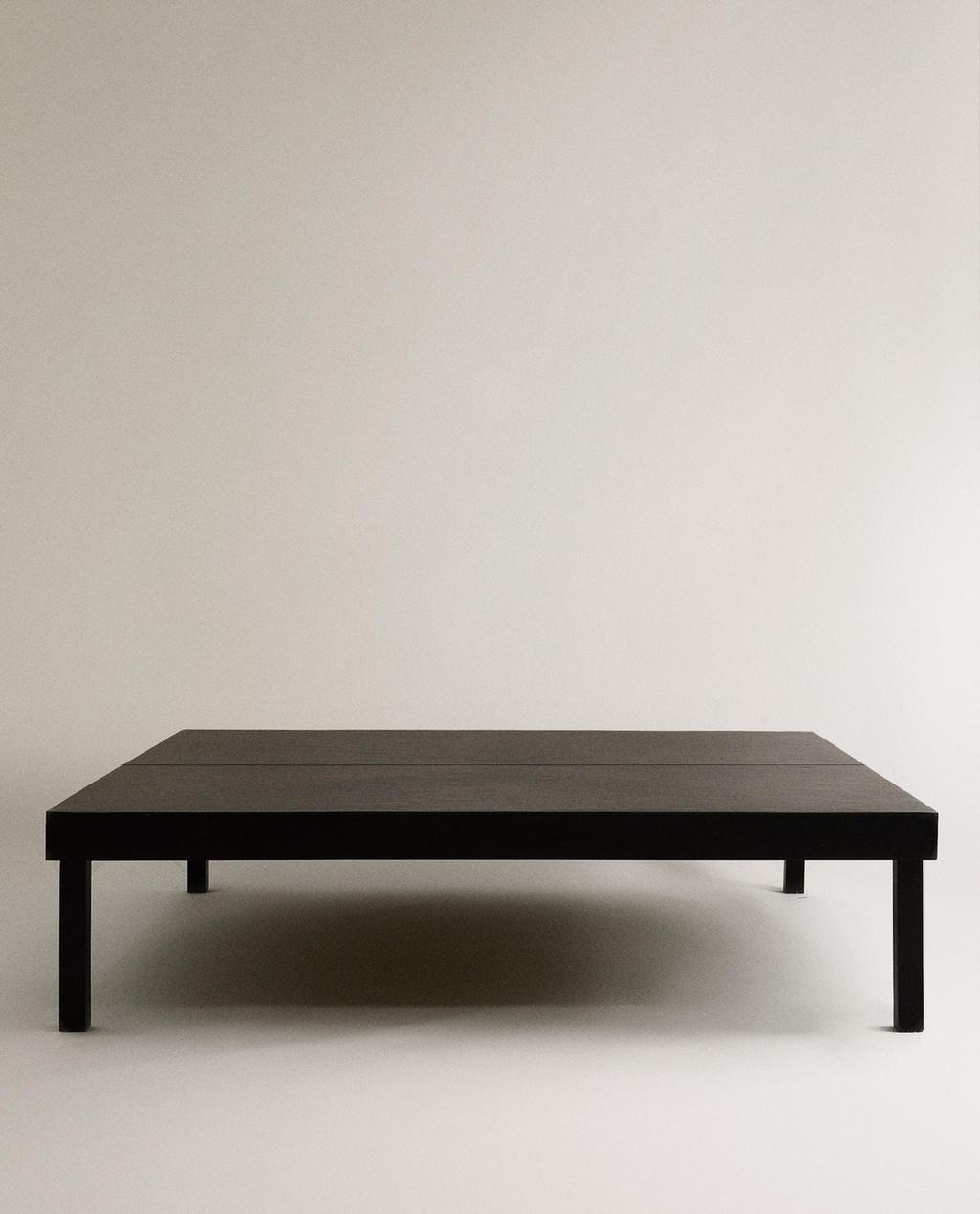 TAVOLINO LEGNO E PELLE