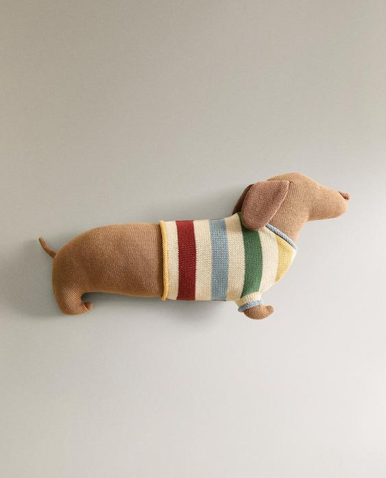KIDS' KNIT DOG CUSHION KIDS' KNIT DOG CUSHION