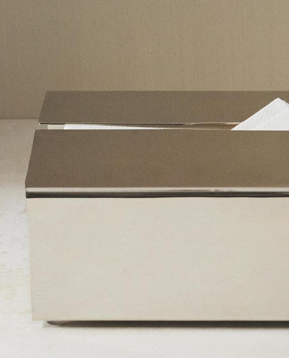 CAJA PAÑUELOS METAL BRILLO CAJA PAÑUELOS METAL BRILLO
