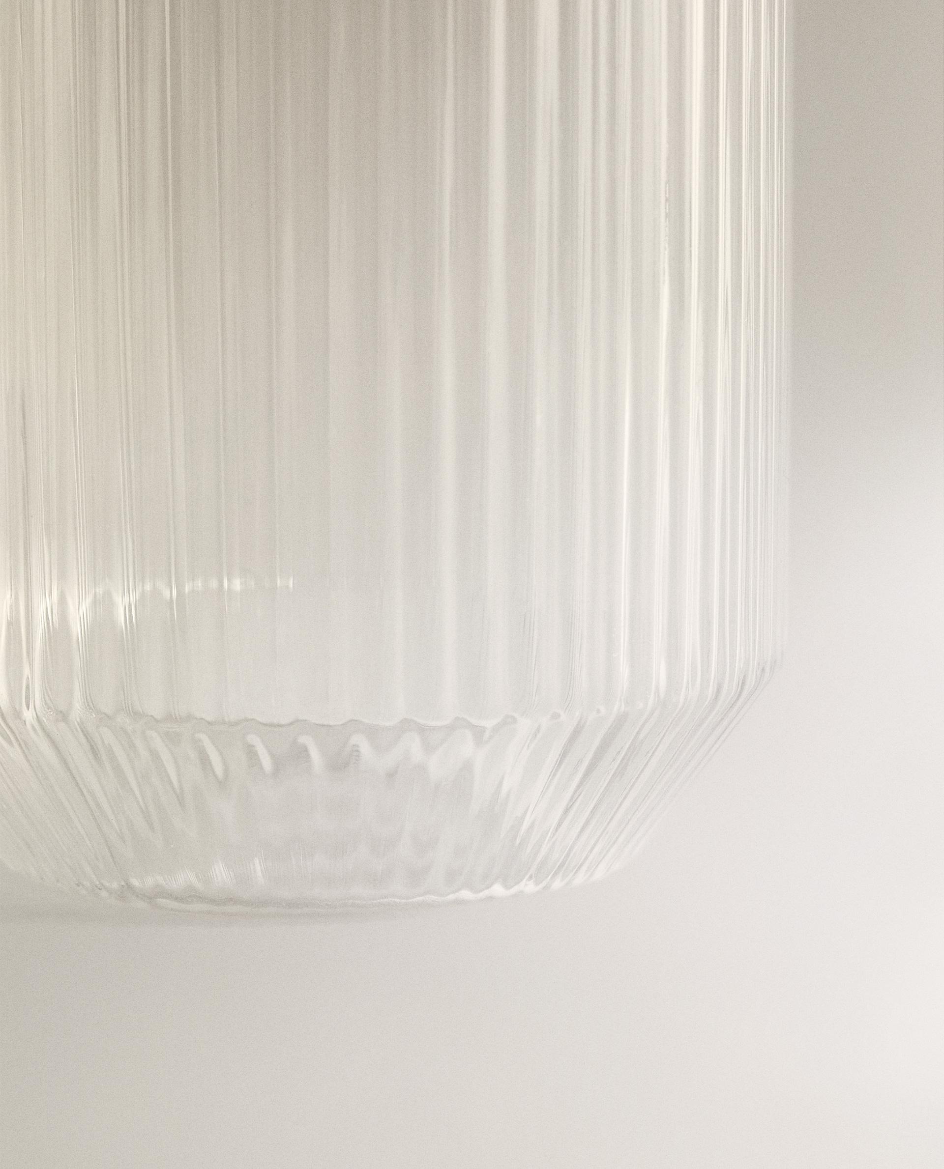 BOROSILICATE GLASS TUMBLER WITH RAISED LINES product thumbnail 8