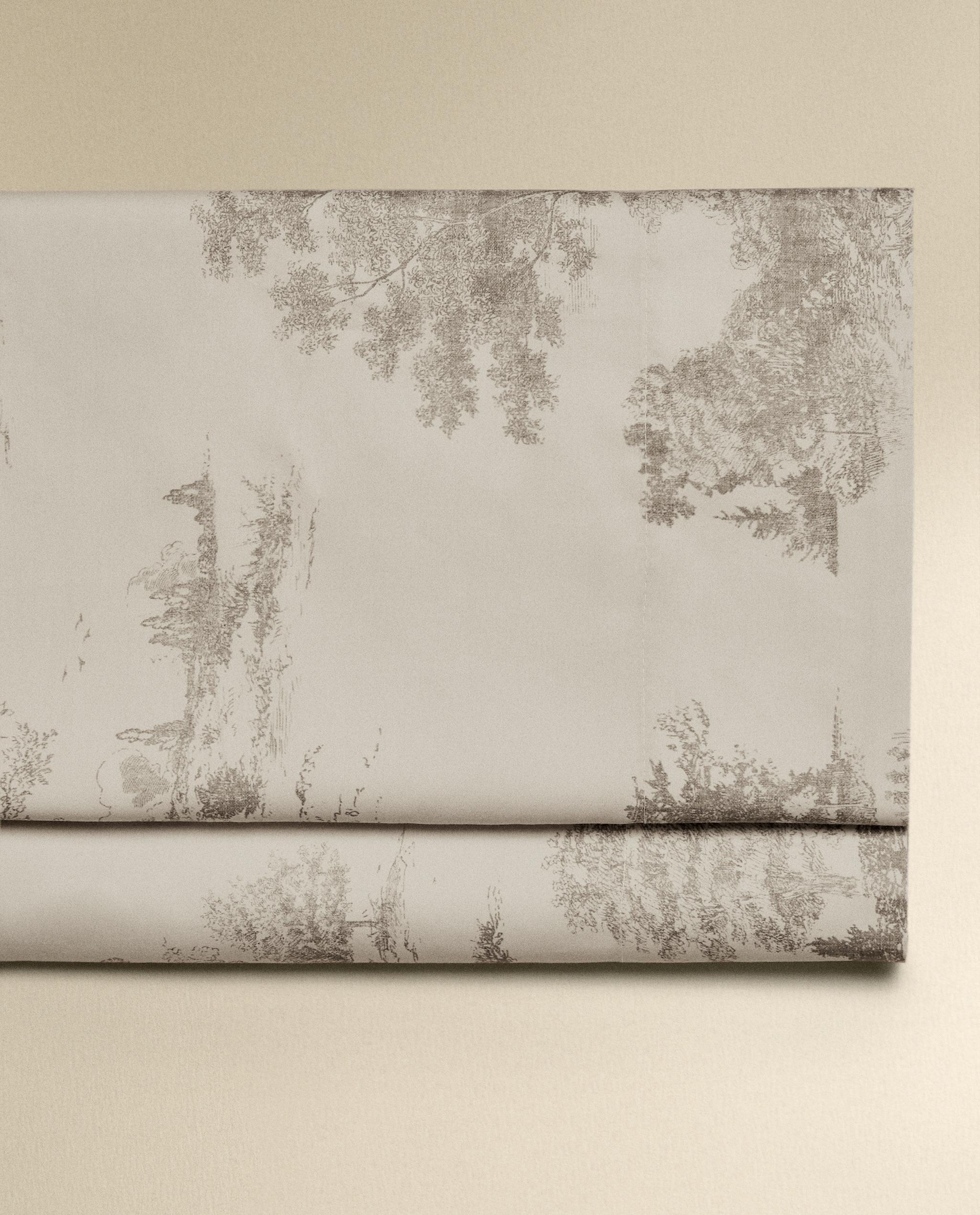 TOILE DE JOUY SATEEN FLAT SHEET King