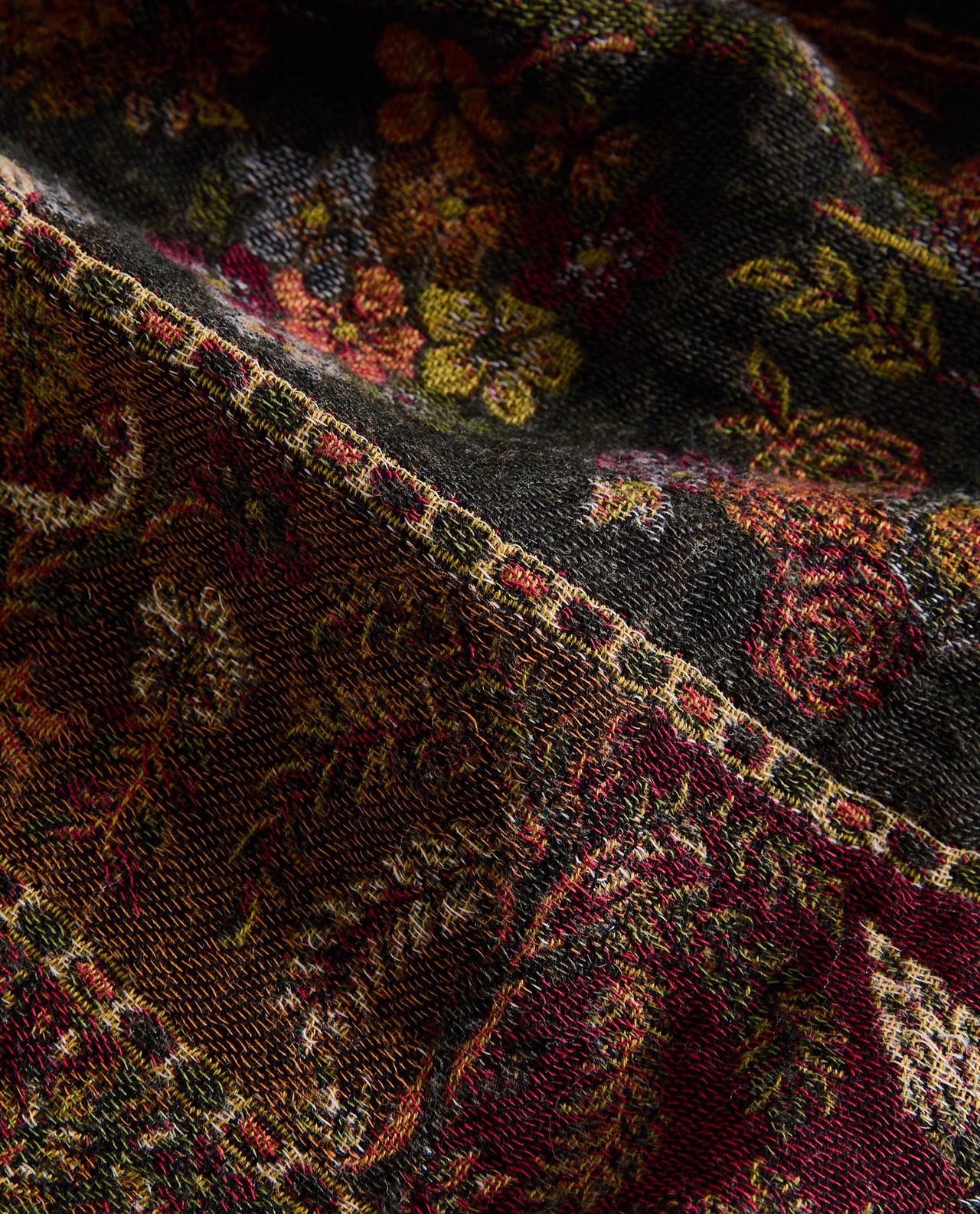 FLORAL JACQUARD THROW