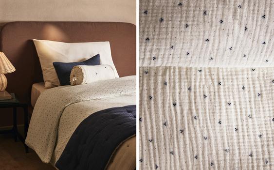 KIDS' DOTTED COTTON DUVET COVER