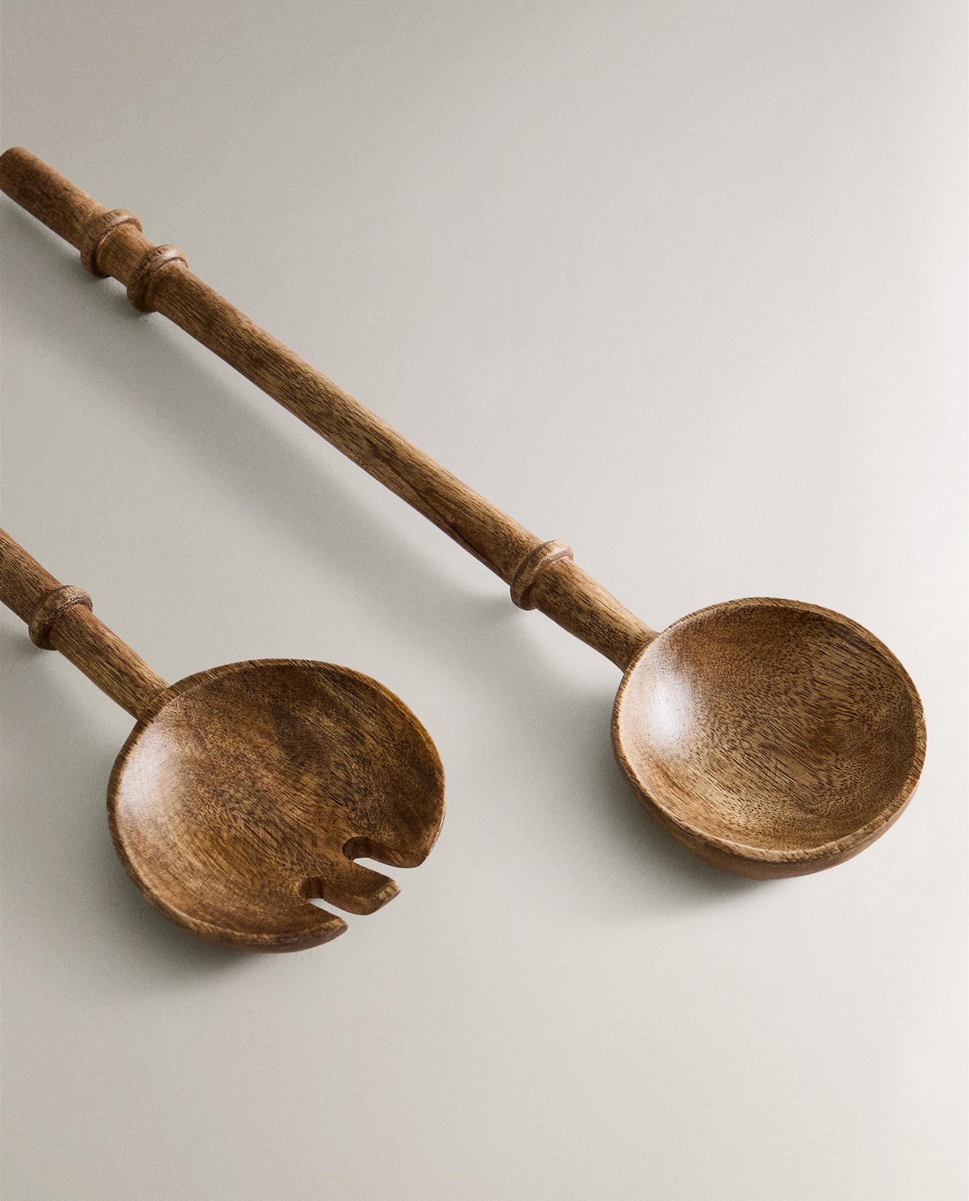 WOODEN SALAD CUTLERY SET (SET OF 2) product thumbnail 2