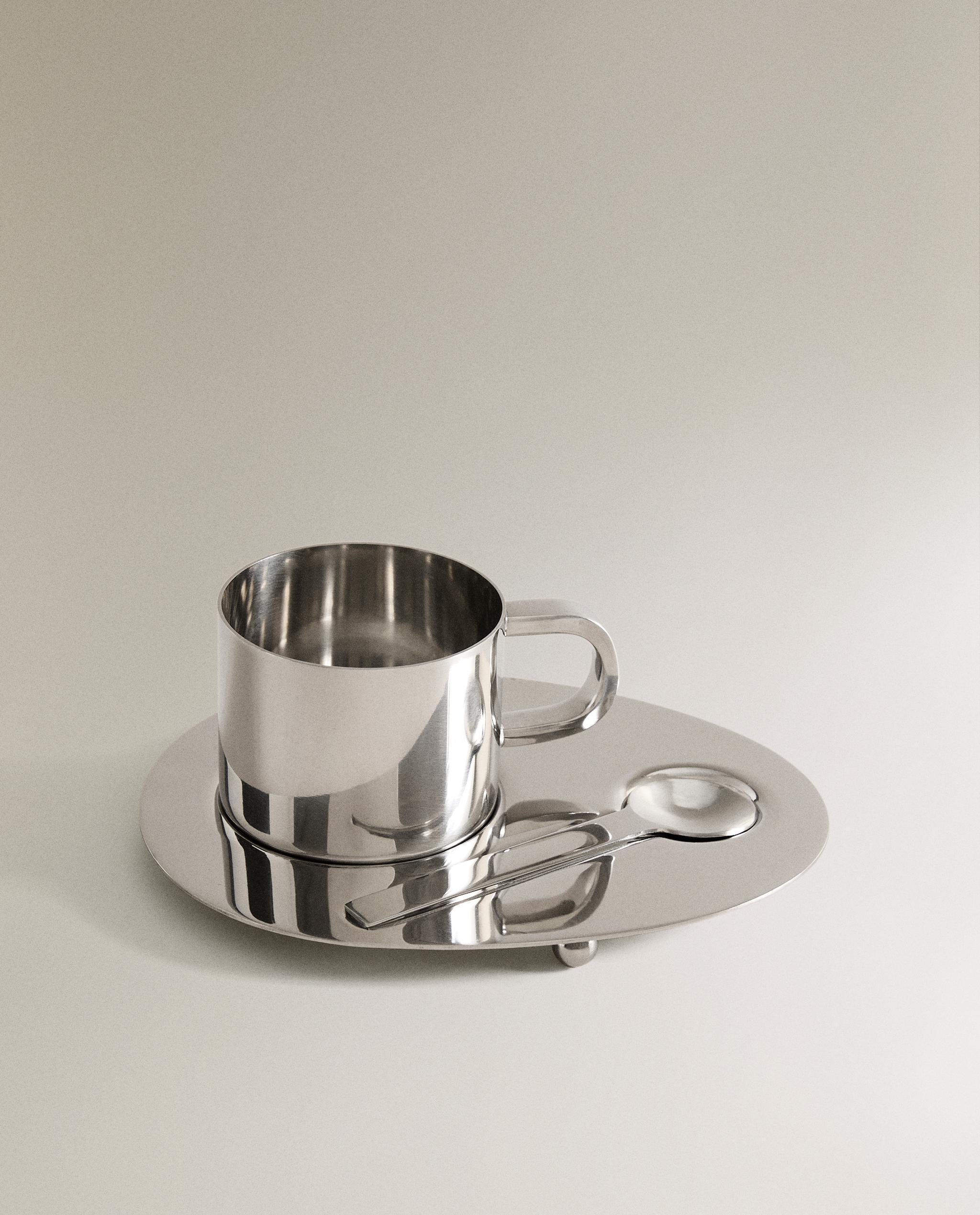 STEEL MUG, SPOON AND TRAY SET product thumbnail 6