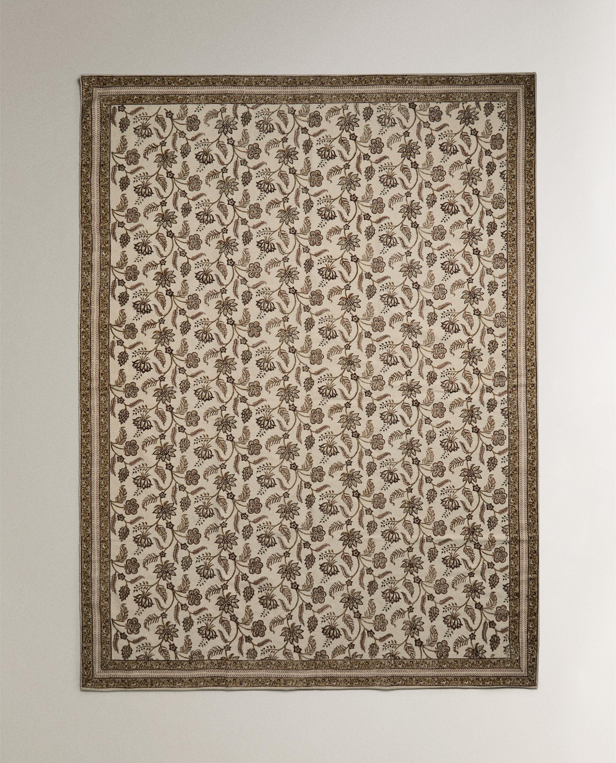 フローラルプリント ラグ | Zara Home 日本/Japan