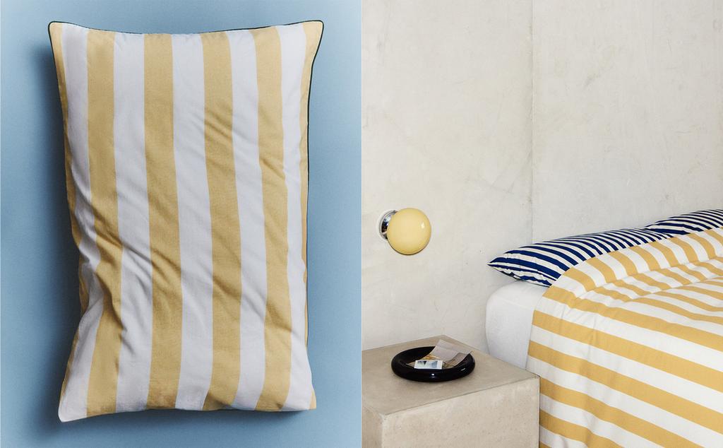 HOUSSE DE COUETTE, TAIE D’OREILLER ET APPLIQUE MURALE