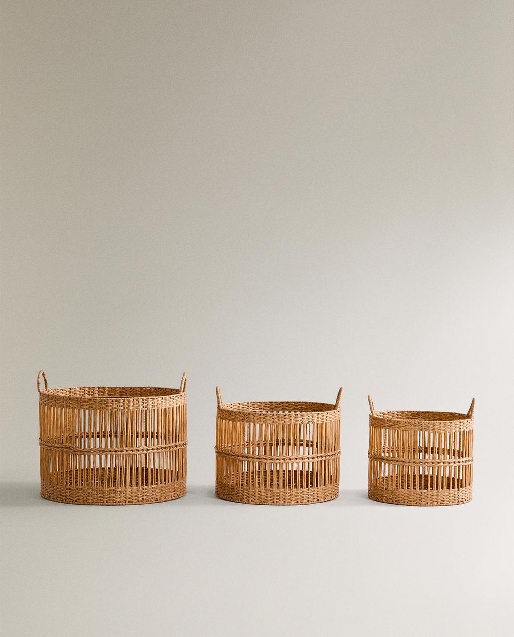 BASKET WITH HANDLES