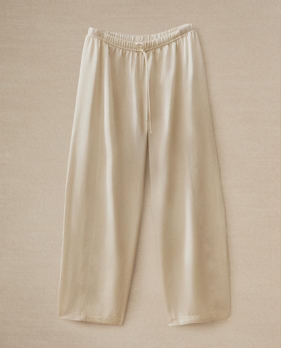 FLOWING SATEEN TROUSERS FLOWING SATEEN TROUSERS