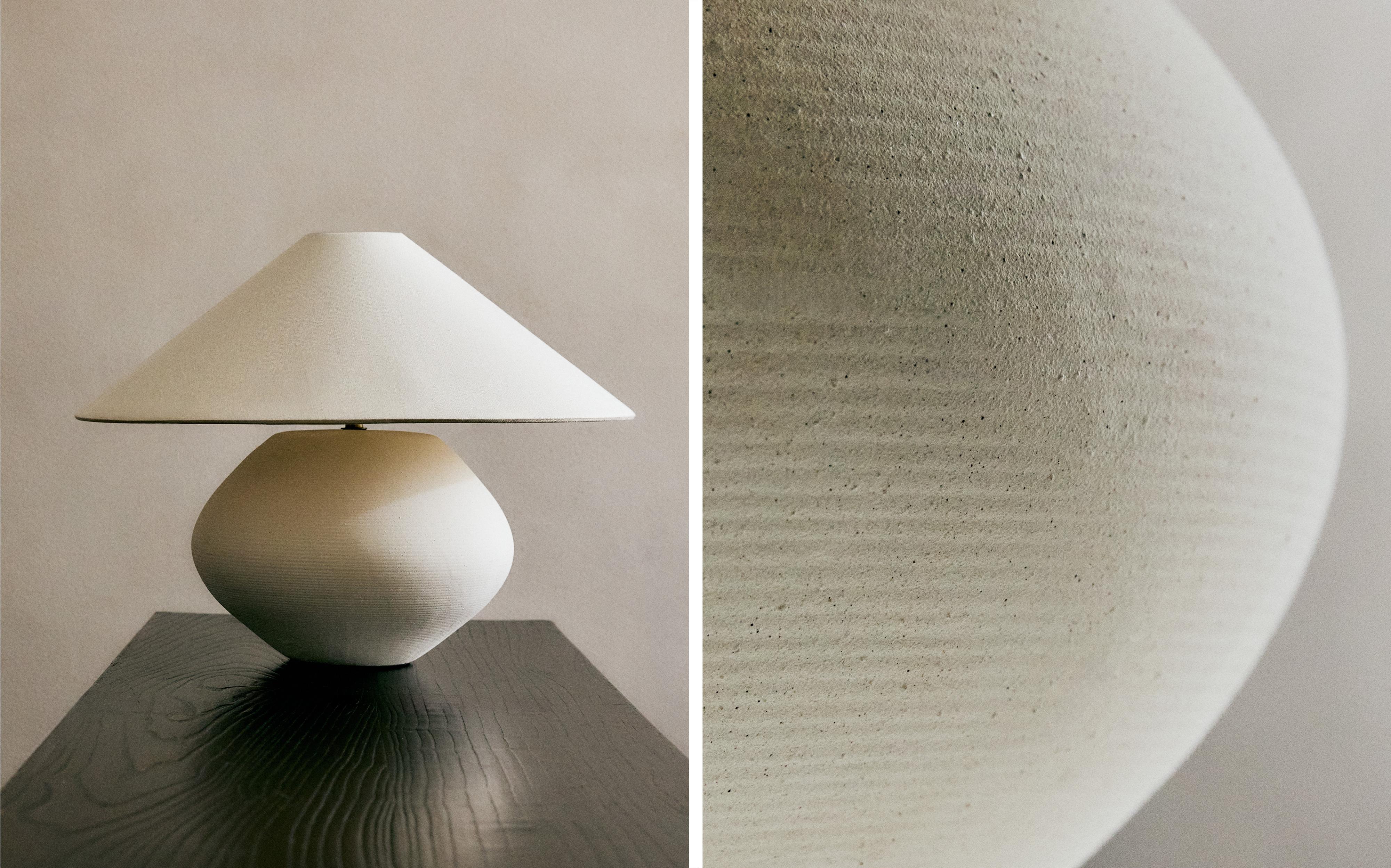 STONEWARE AND LINEN TABLE LAMP product thumbnail 10