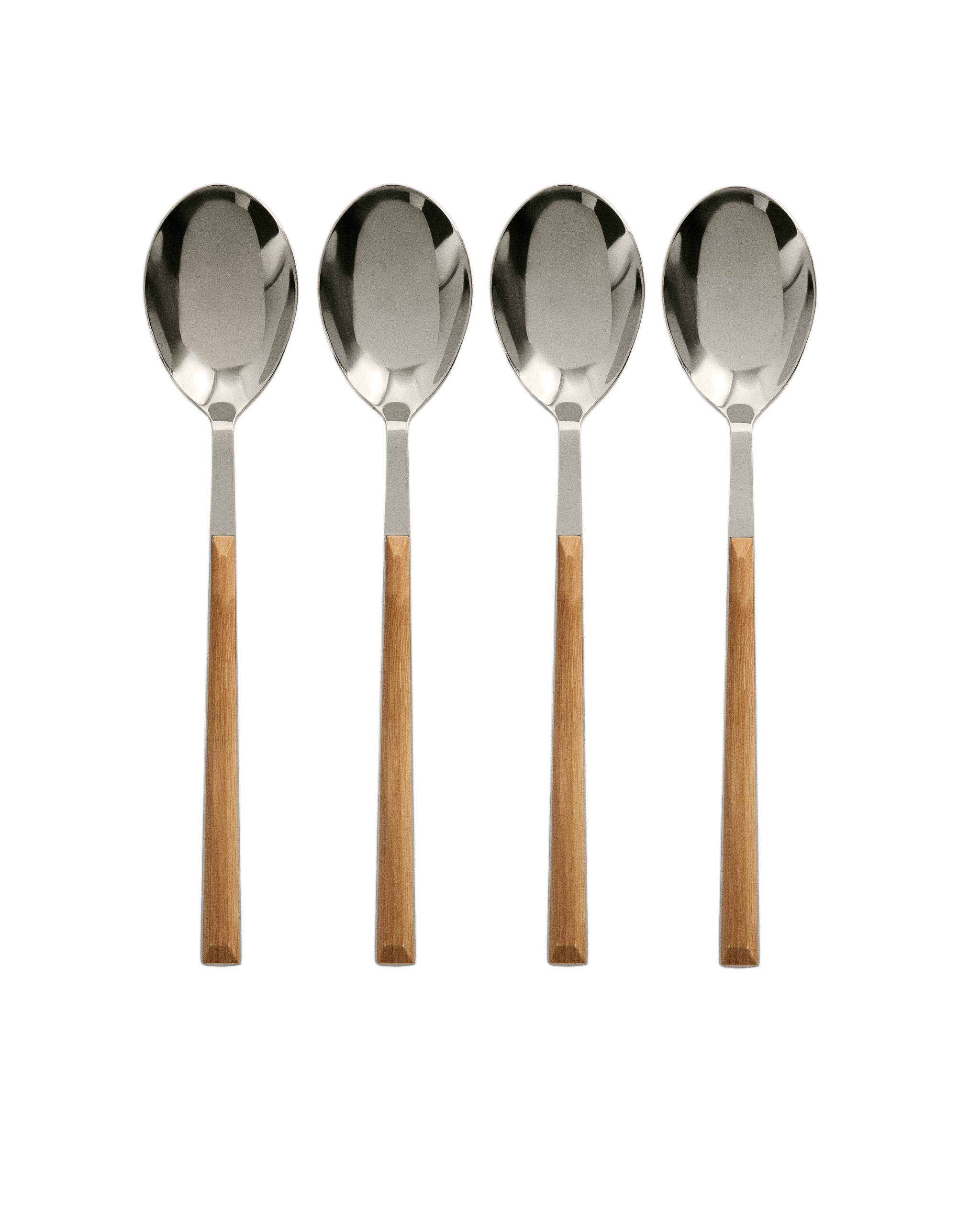 PACK OF SPOONS WITH WOOD-EFFECT HANDLES (PACK OF 4) product thumbnail 6