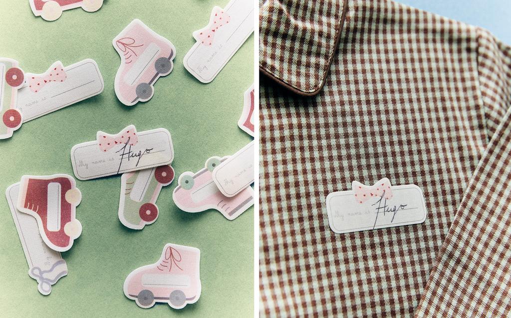 NOTAS TERMOADESIVAS INFANTIS COM PATINAÇÃO (30 UNIDADES)