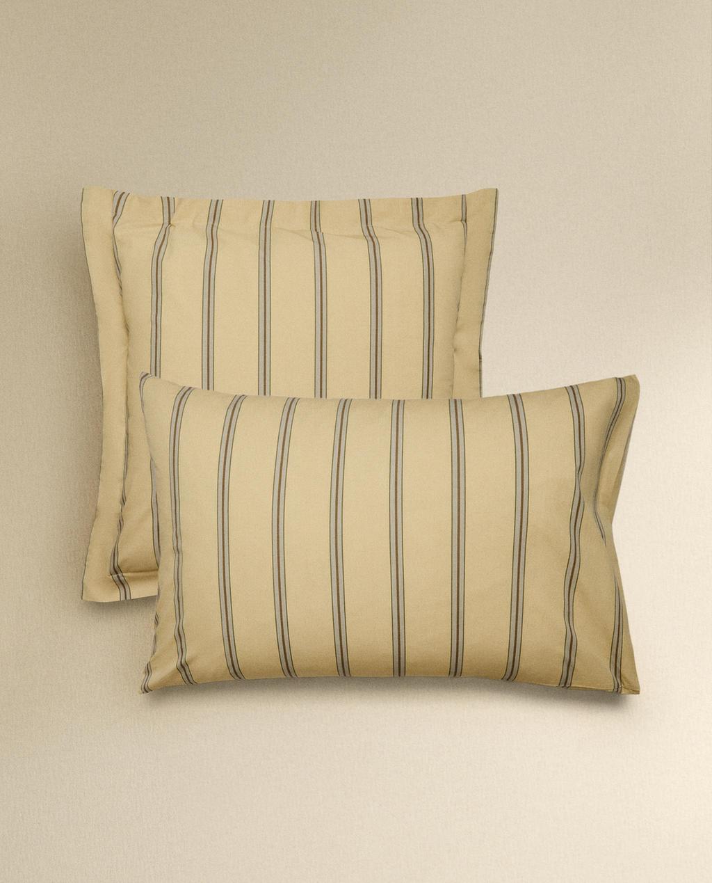 FUNDA ALMOHADA ALGODÓN PERCAL RAYAS (300 HILOS) FUNDA ALMOHADA ALGODÓN PERCAL RAYAS (300 HILOS)