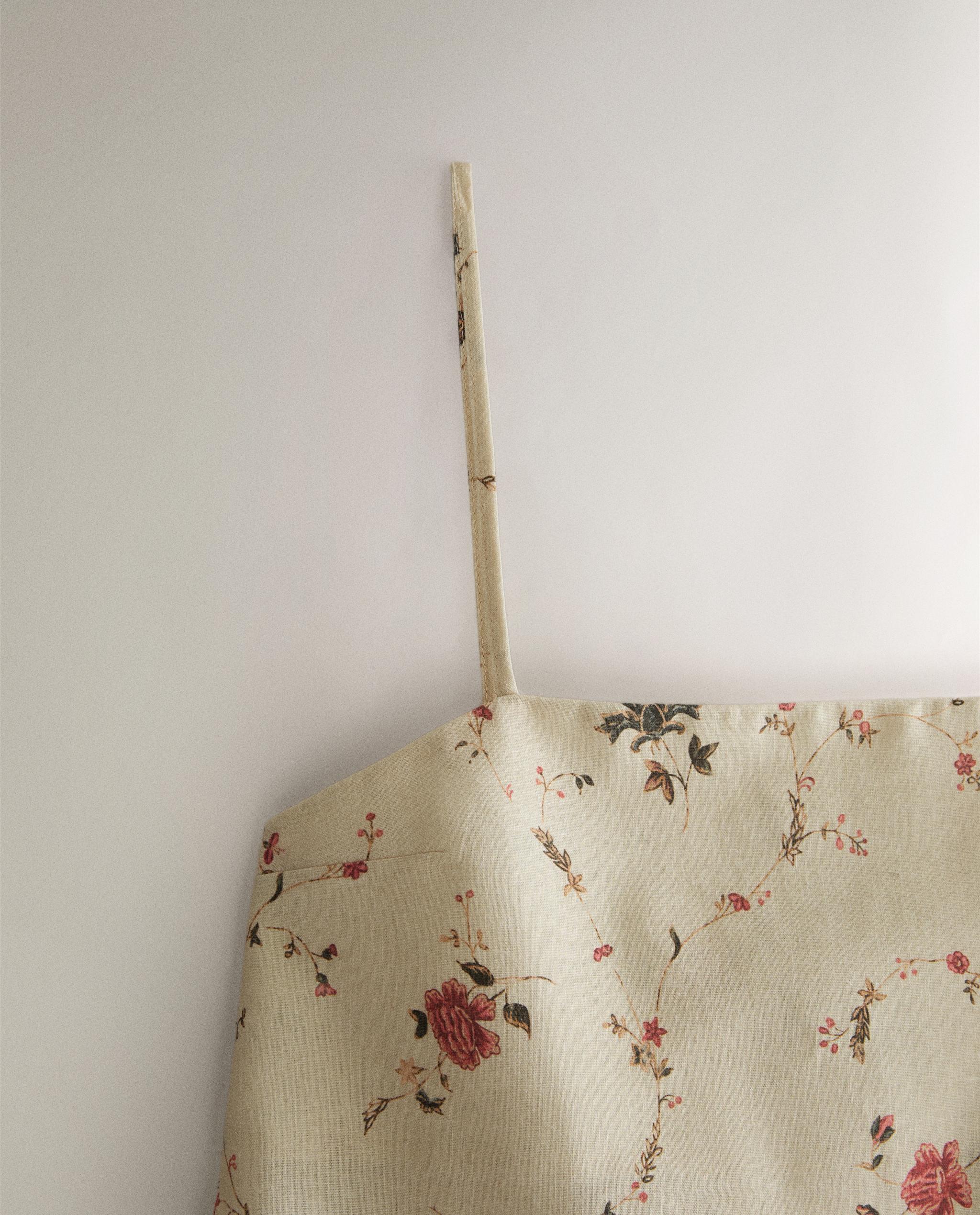 FLORAL PRINT LINEN AND COTTON TOP | KATHARINE POLE product thumbnail 7