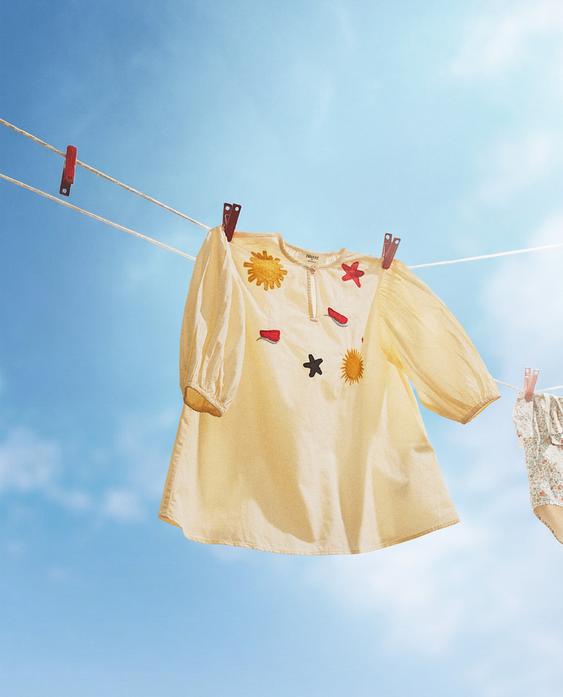 Kids' Embroidered Beach Dress | Zara Home United States of America