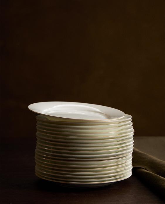 PLATO LLANO LETICIA BONE CHINA FILO