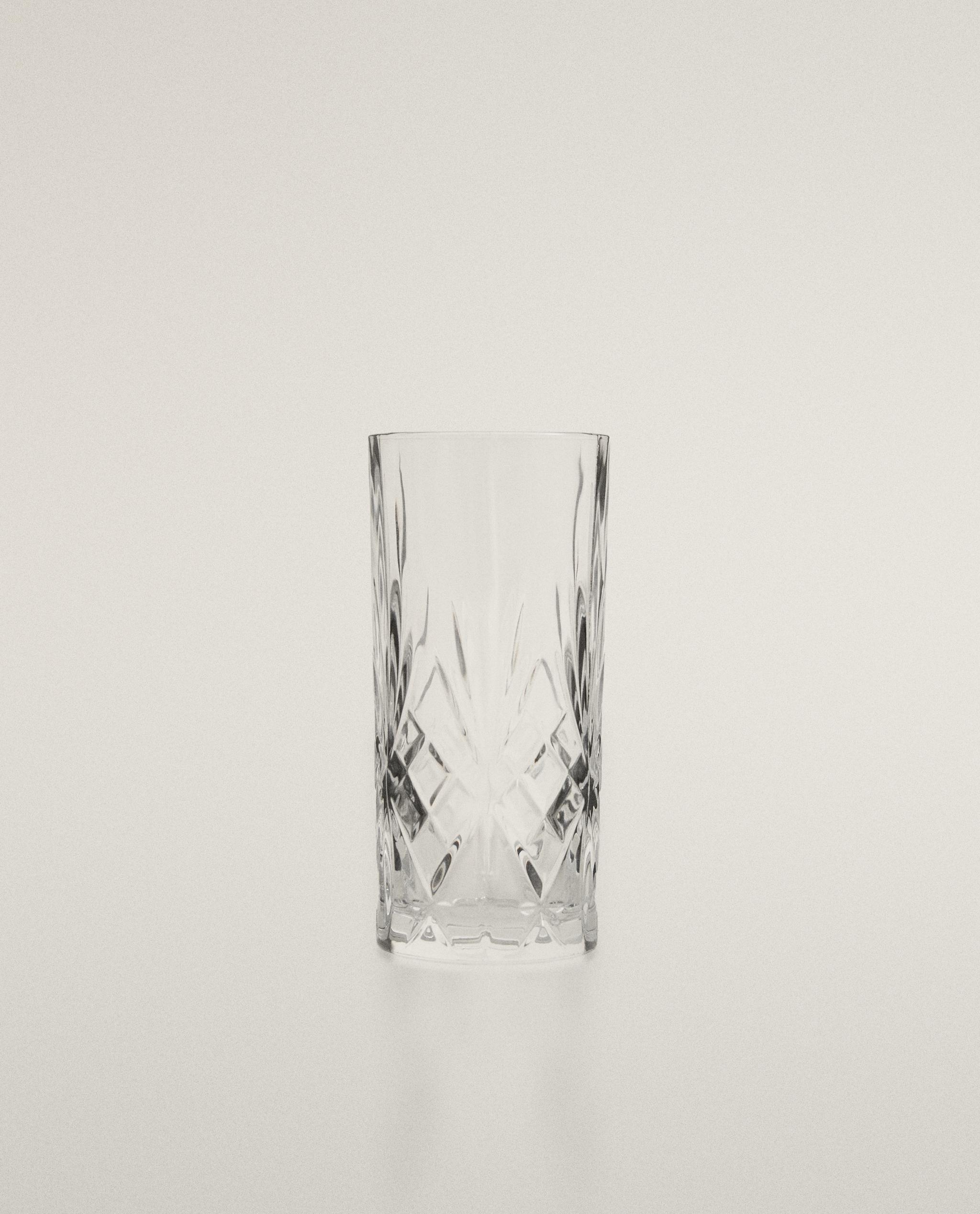 TALL GLASS WITH RAISED DESIGN product thumbnail 5
