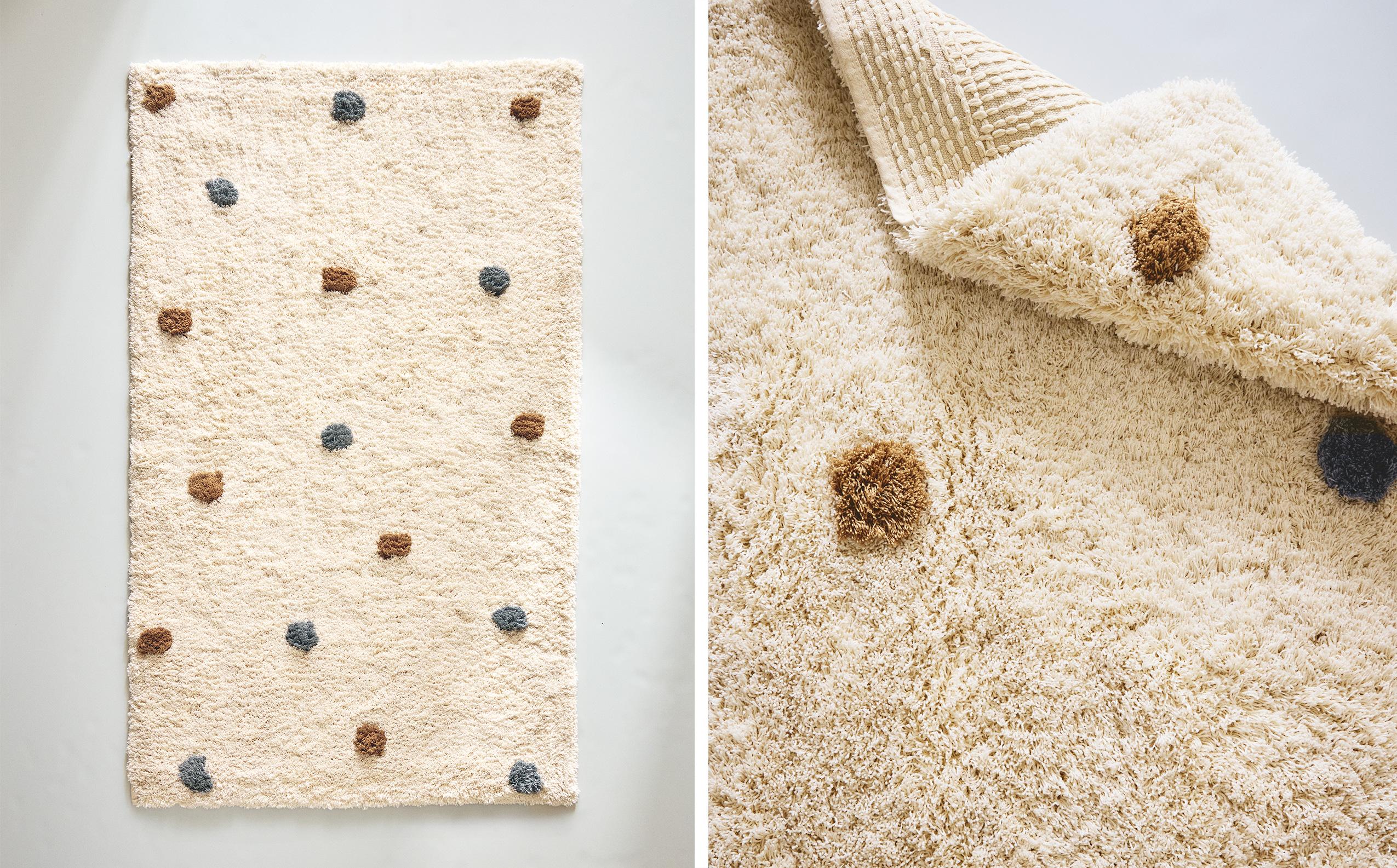 MULTICOLOURED DOTTED RUG