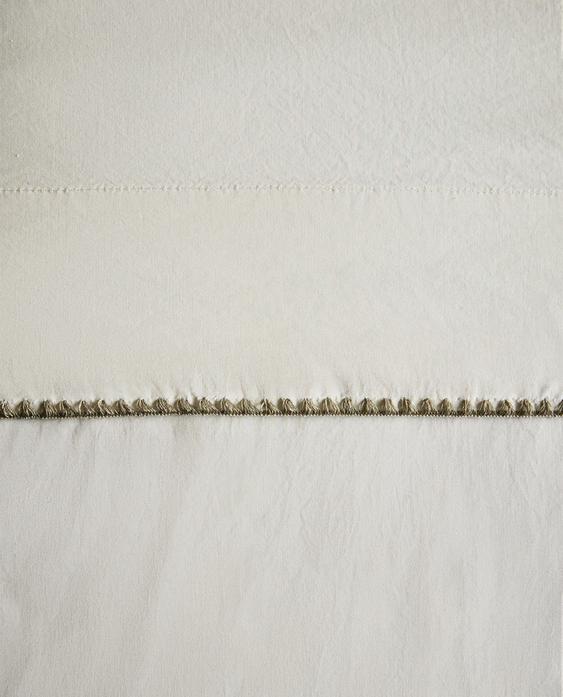 شرشف علوي قطني للأطفال بتطريز قشرة