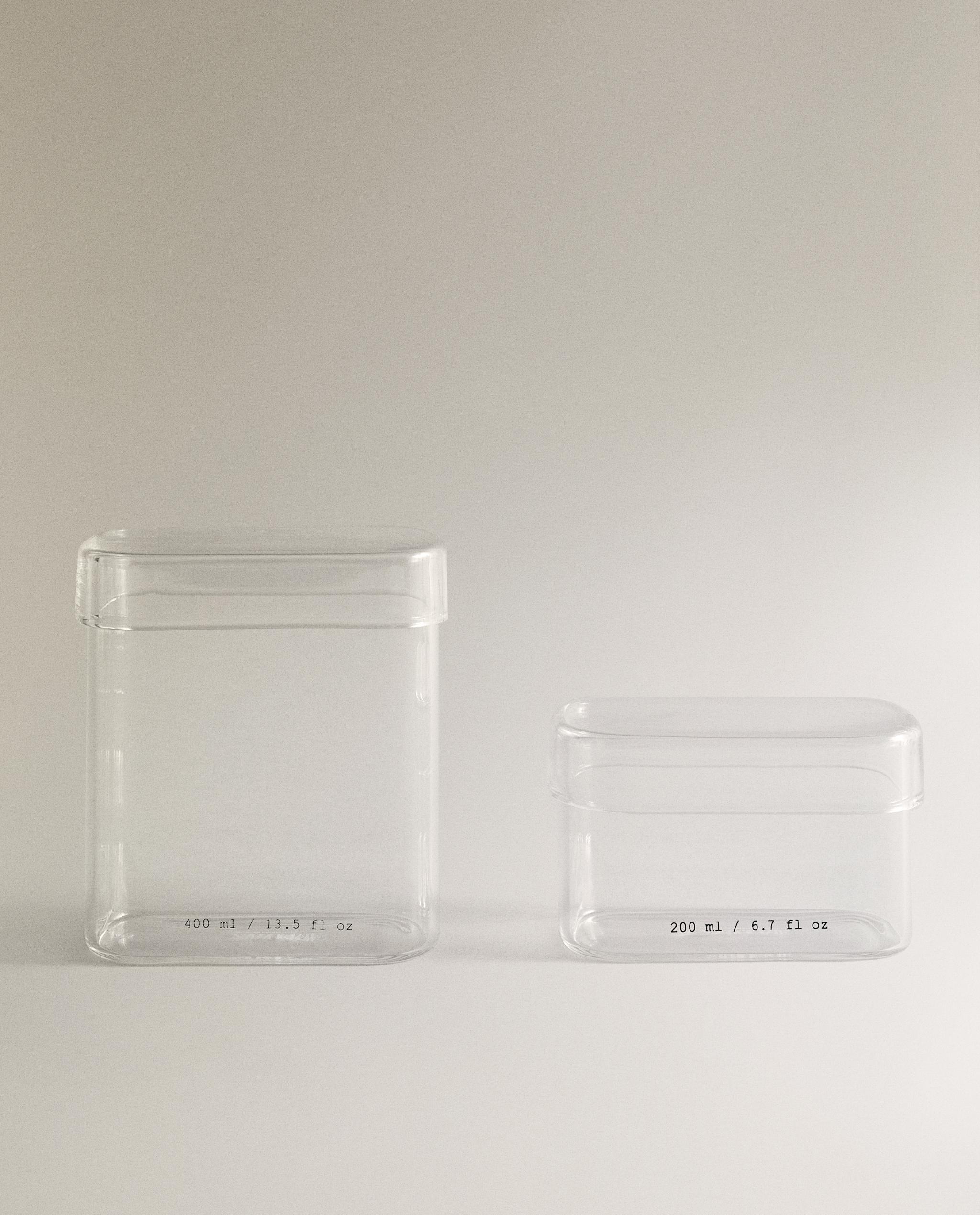 BOROSILICATE BATHROOM ORGANISER JAR WITH LETTERS product thumbnail 4