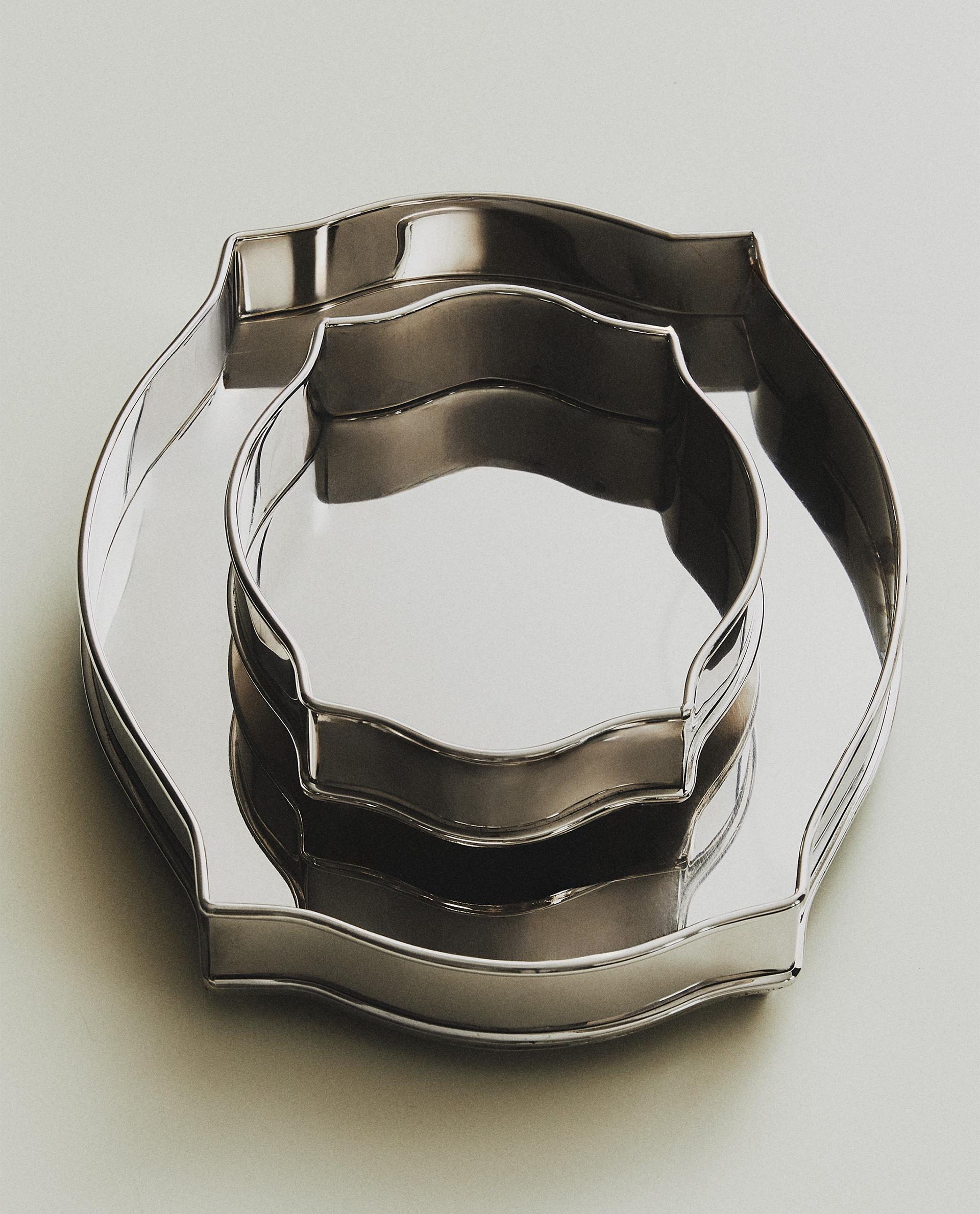 シルバースチール トレイ | Zara Home 日本/Japan