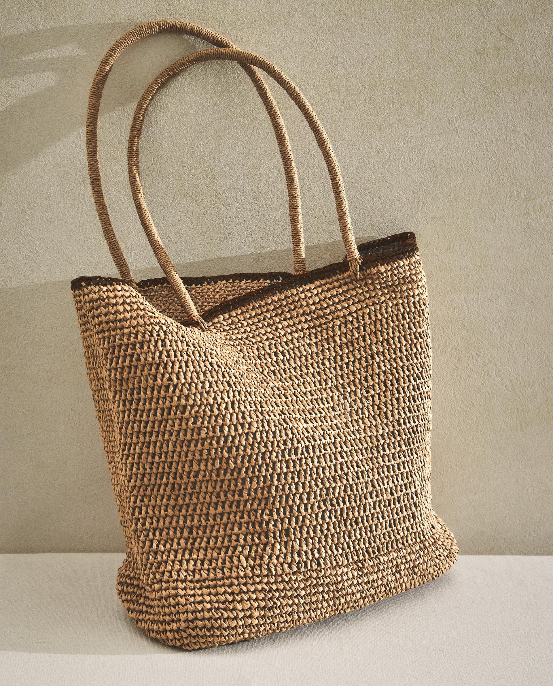 PAPER BAG WITH TRIM DETAIL Zara Home United Kingdom - Main Image