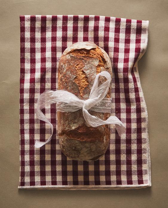 PACK OF LARGE CHECK COTTON TEA TOWELS (PACK OF 2)