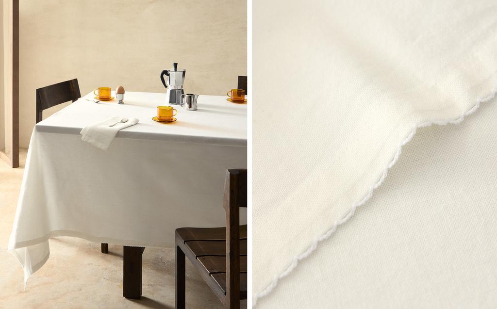 TISCHDECKE WELLENMUSTER TISCHDECKE WELLENMUSTER