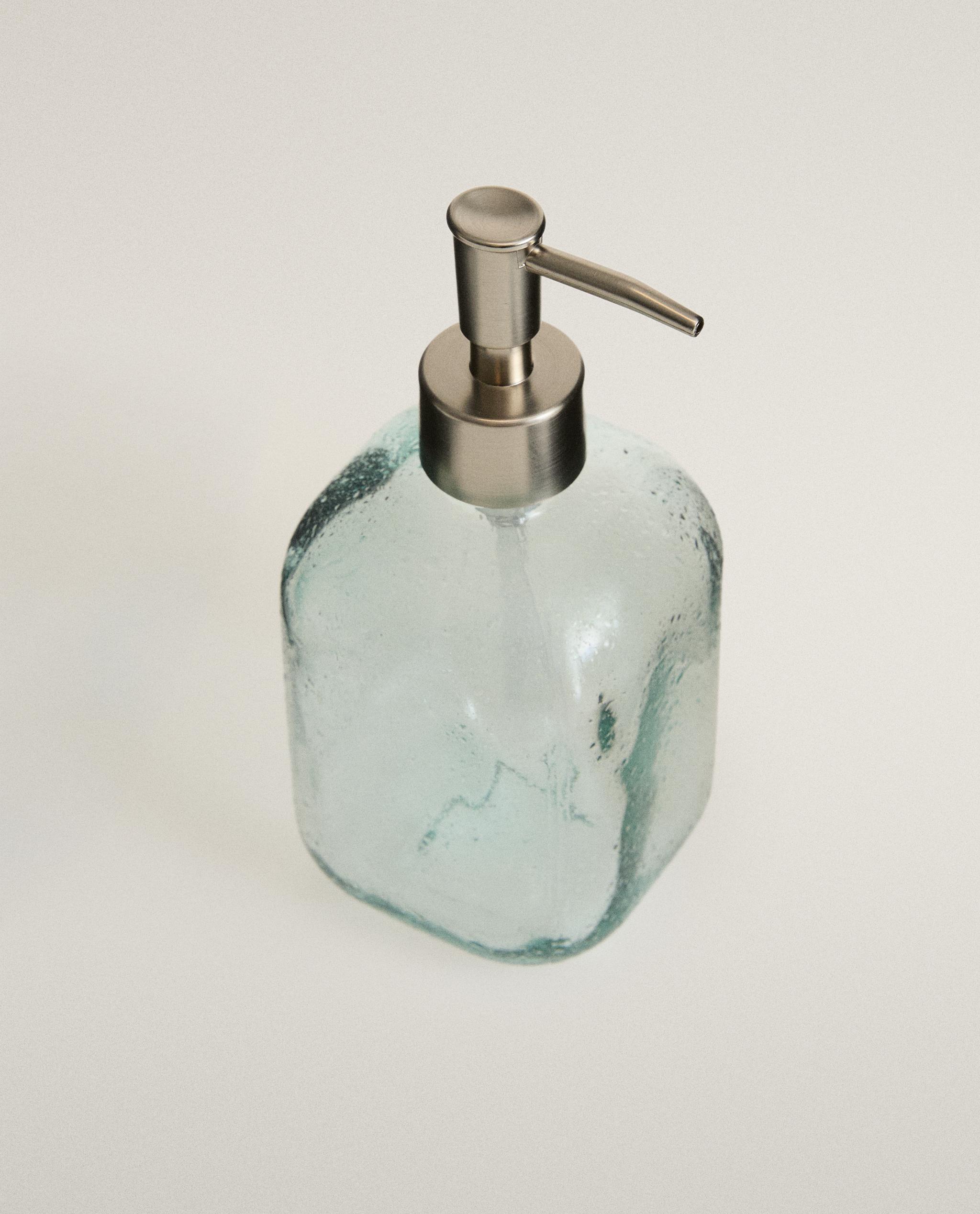 BLUE BUBBLED GLASS SOAP DISPENSER product thumbnail 3