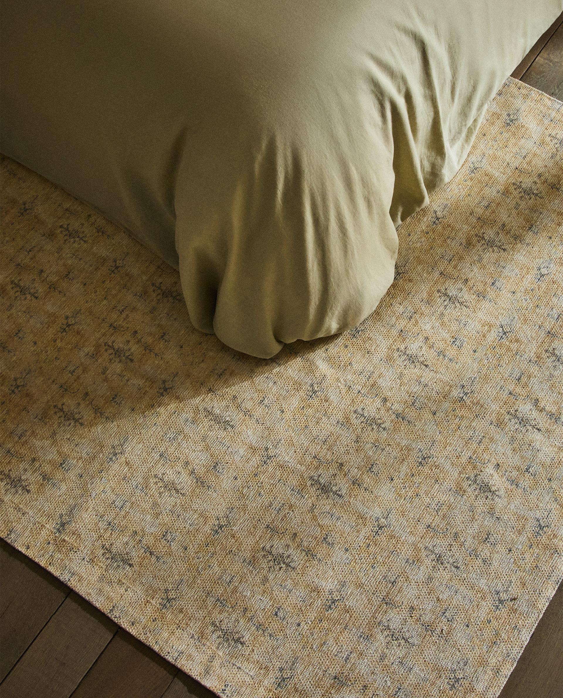 テクスチャー コットン ラグ zara home - メルカリ